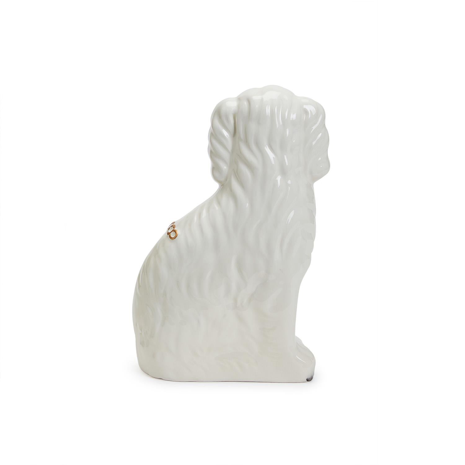 White Staffordshire Dogs (Pair)