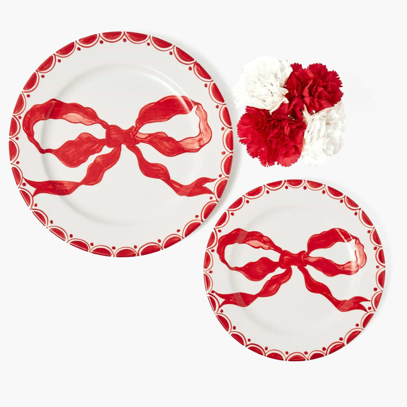 Marilyn Red Bow Starter Plates (Set of 4)
