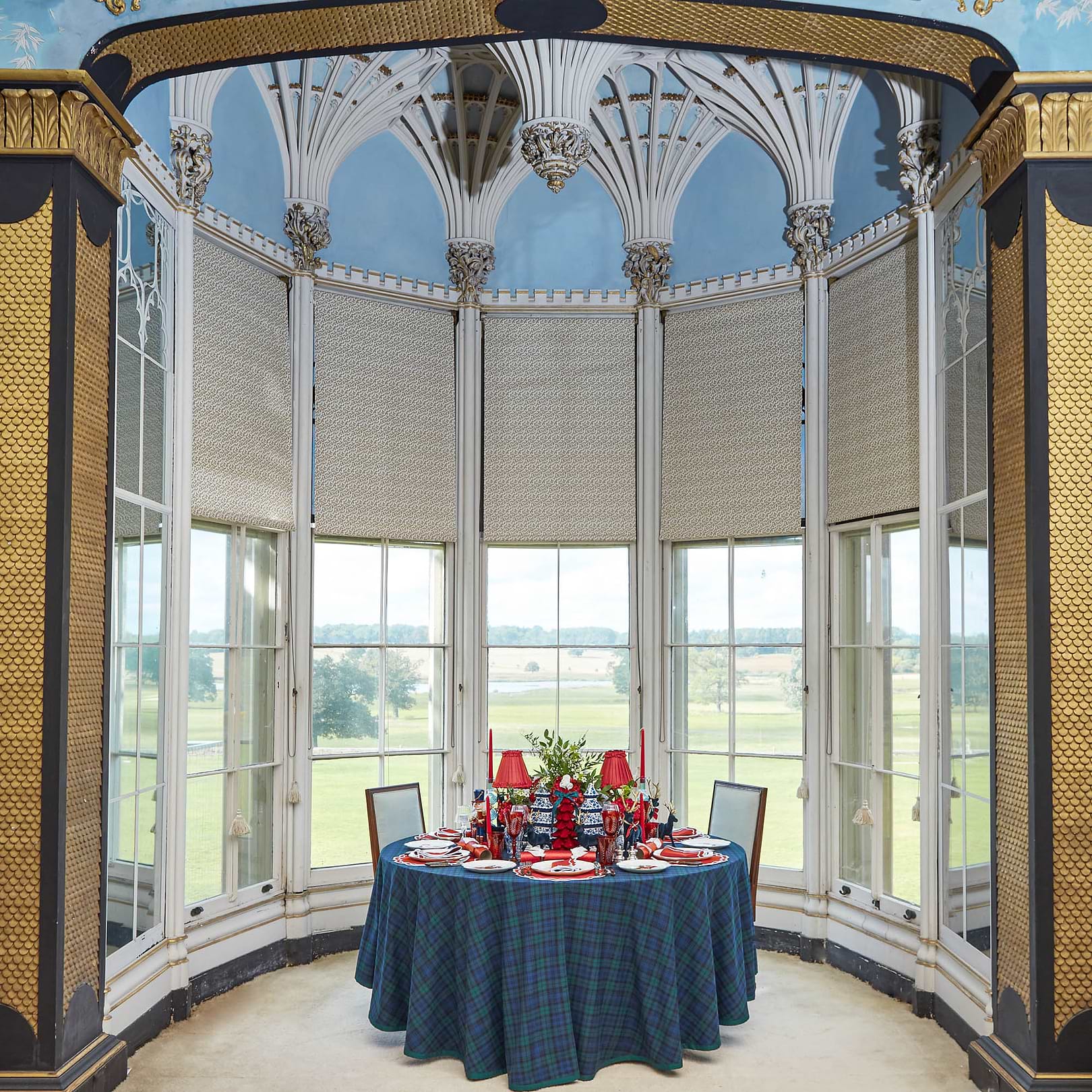 Katherine Berry Red Placemats & Napkins (Set of 4)