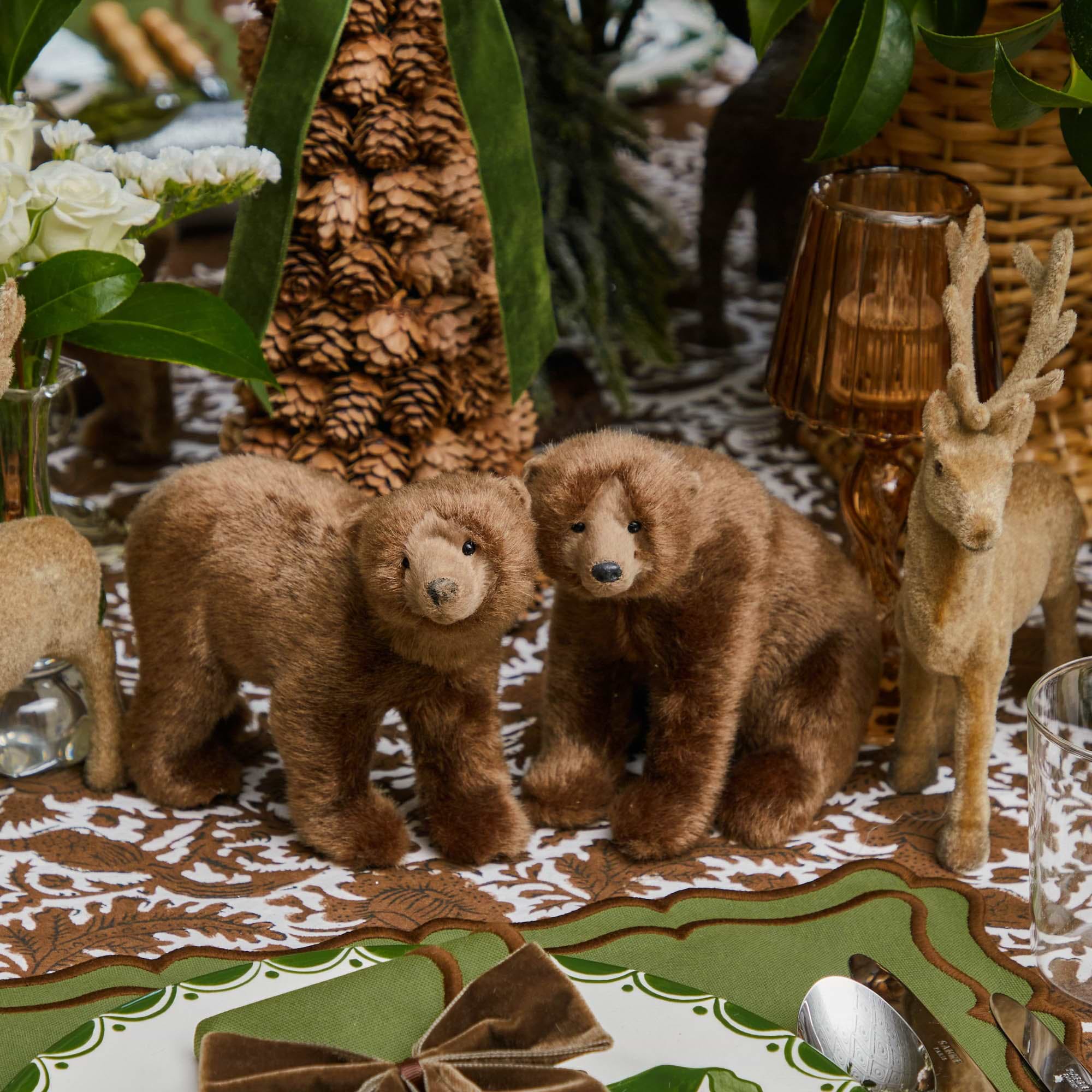 Brown Alpine Bears (Set of 3)