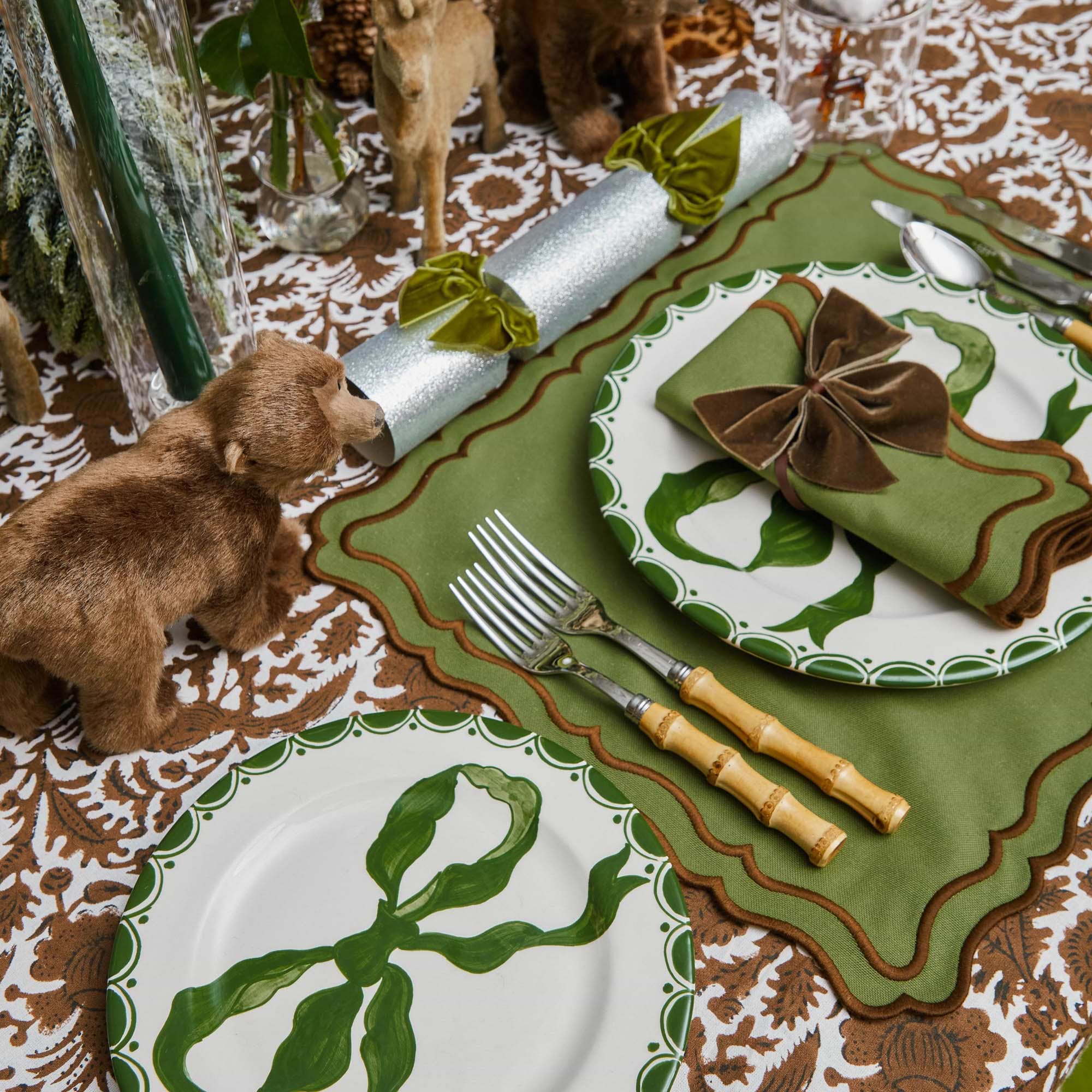 Katherine Green & Chocolate Placemats (Set of 4)