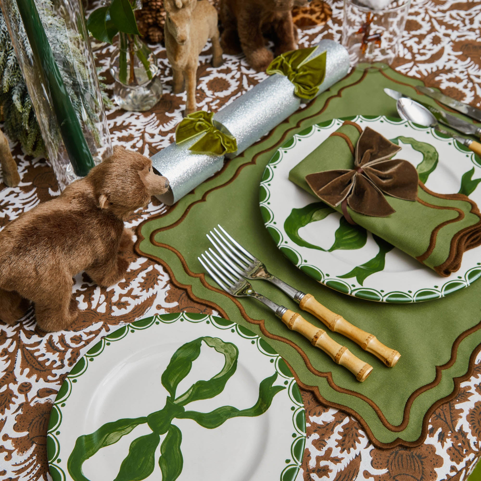Katherine Green & Chocolate Placemats (Set of 4)