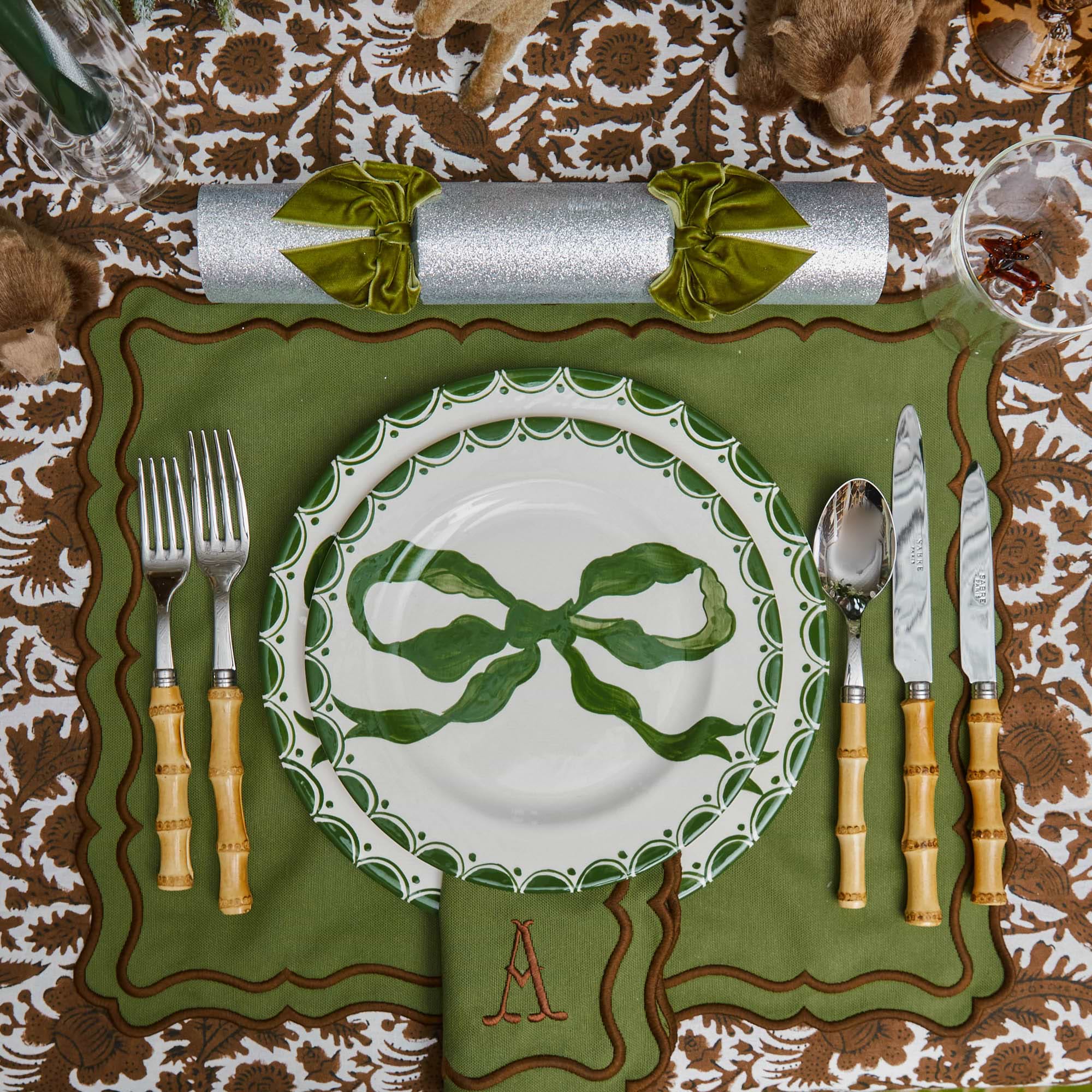 Katherine Green & Chocolate Placemats (Set of 4)