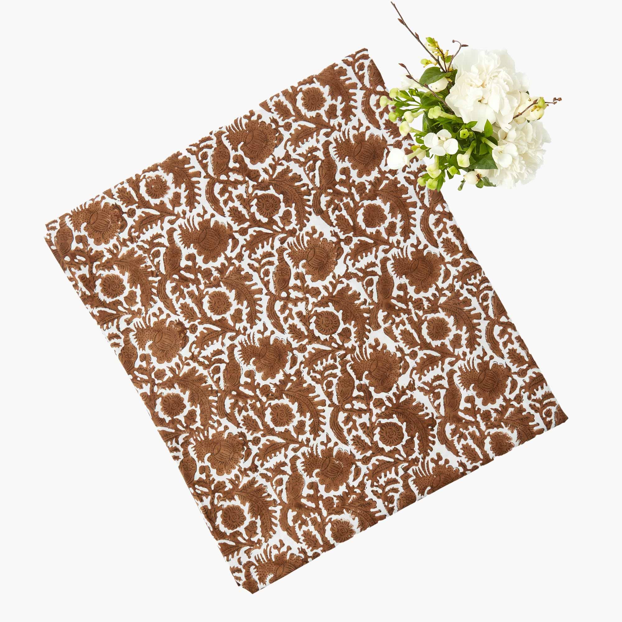 Chocolate Pheasant Tablecloth