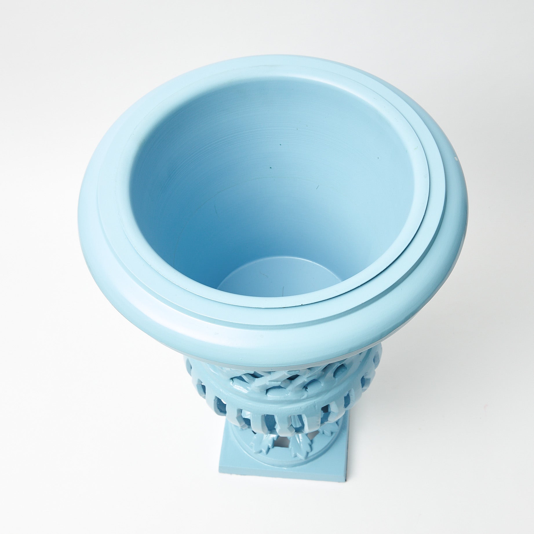 Blue Adelaide Lattice Urn