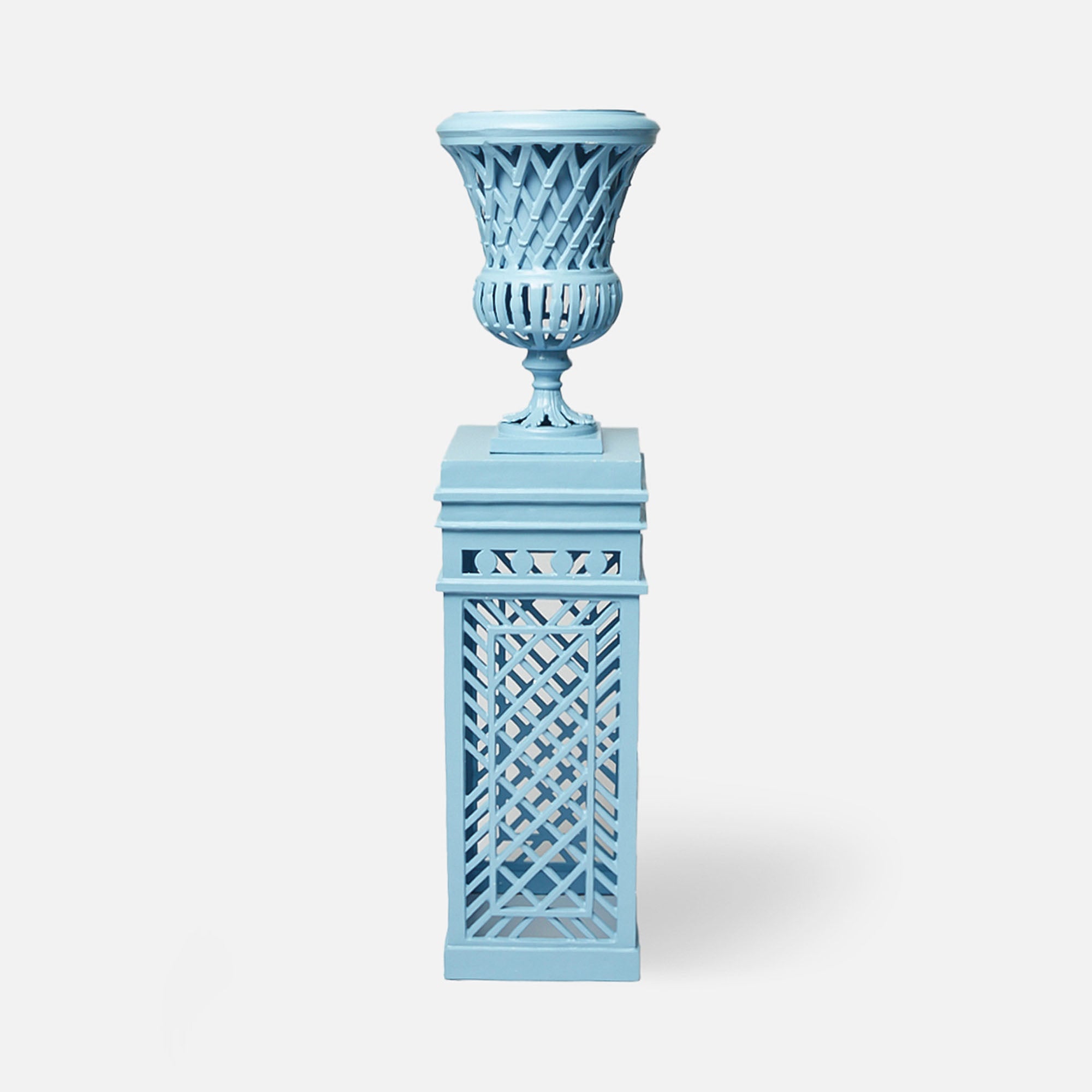 Blue Adelaide Lattice Urn