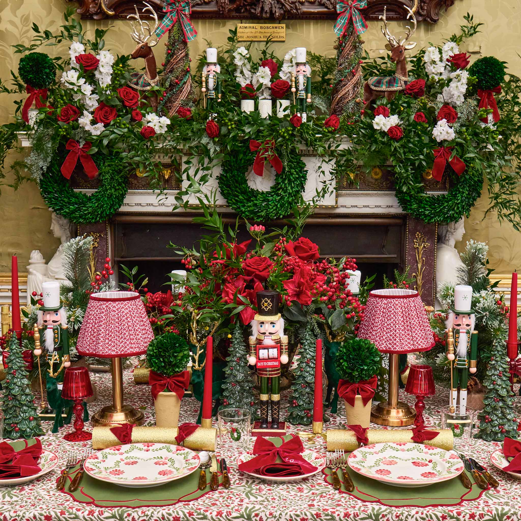 Natural Decorated Christmas Trees (Pair)