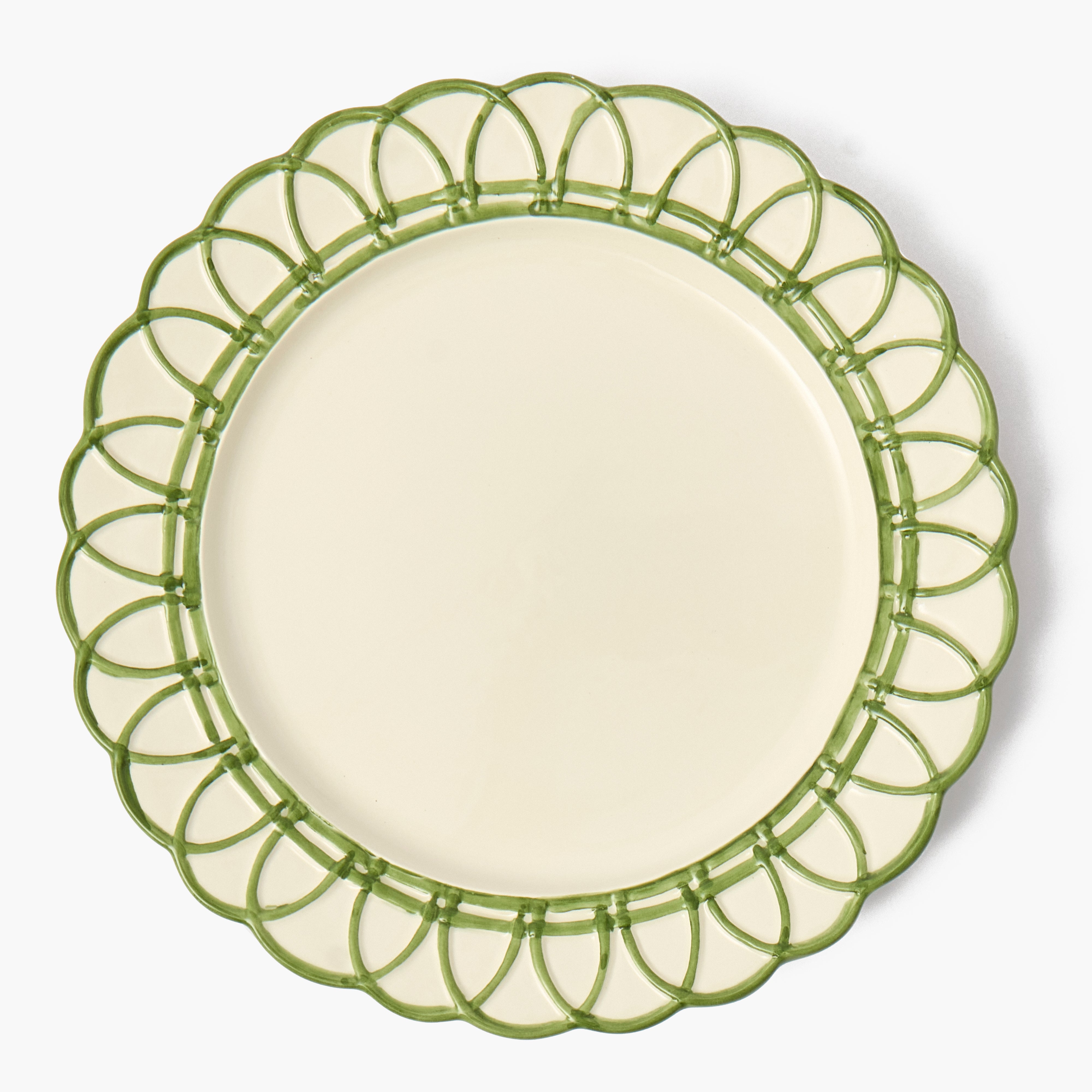 Green Stella Dinner Plate