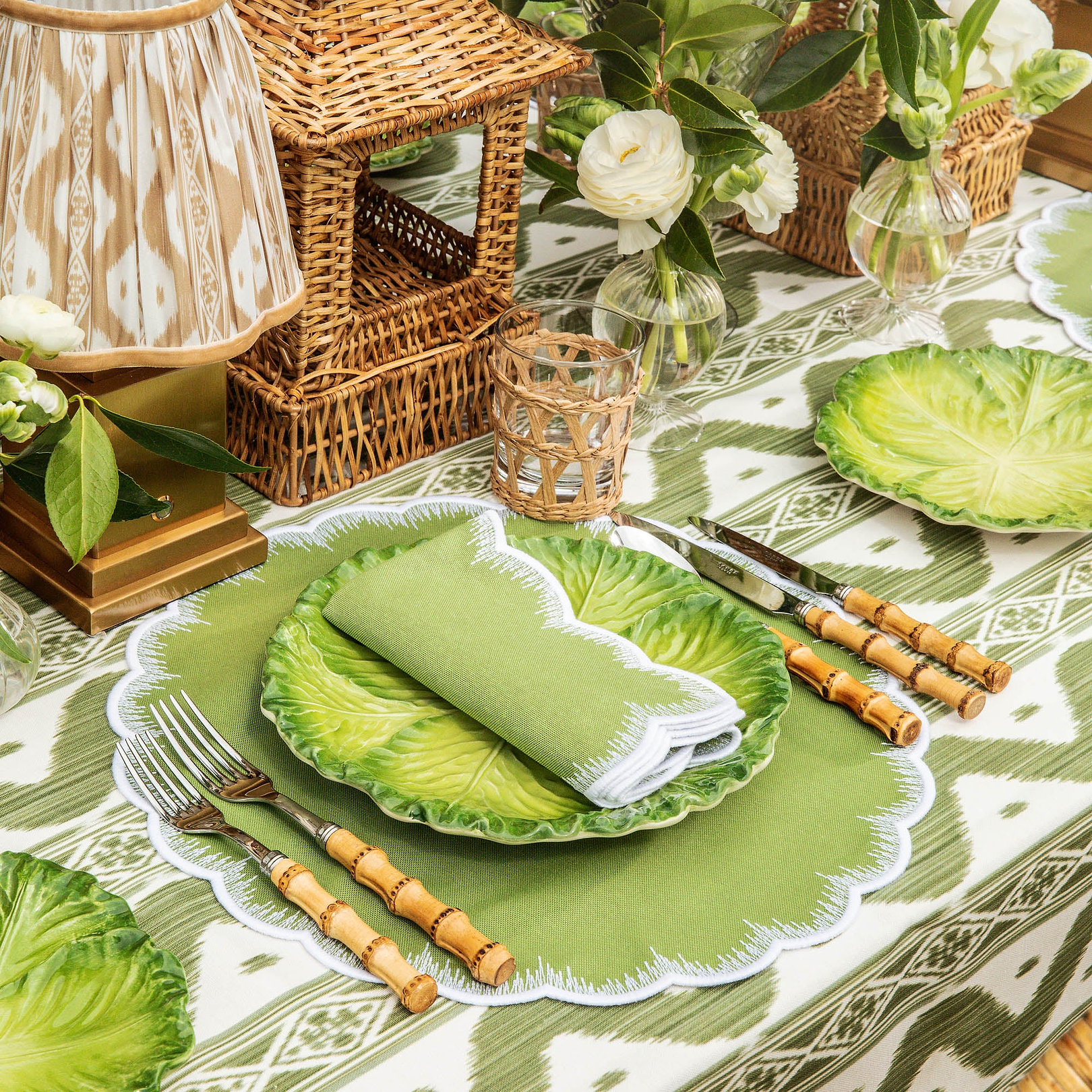 Cabbage Dinner Plates by Mrs. Alice