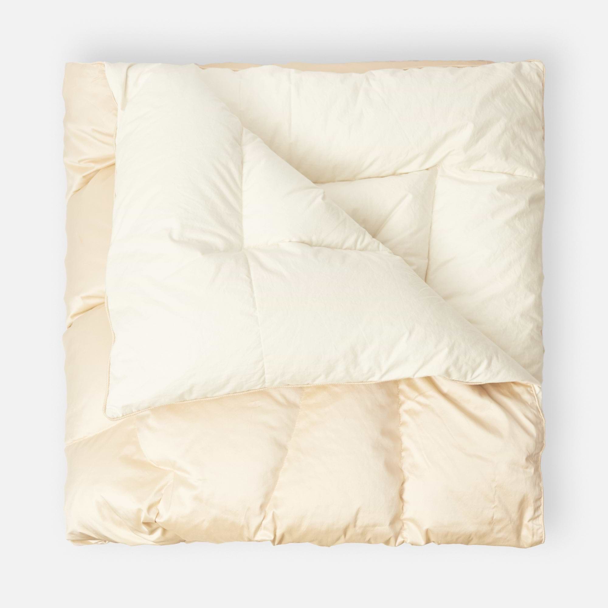 Cream Silk Eiderdown