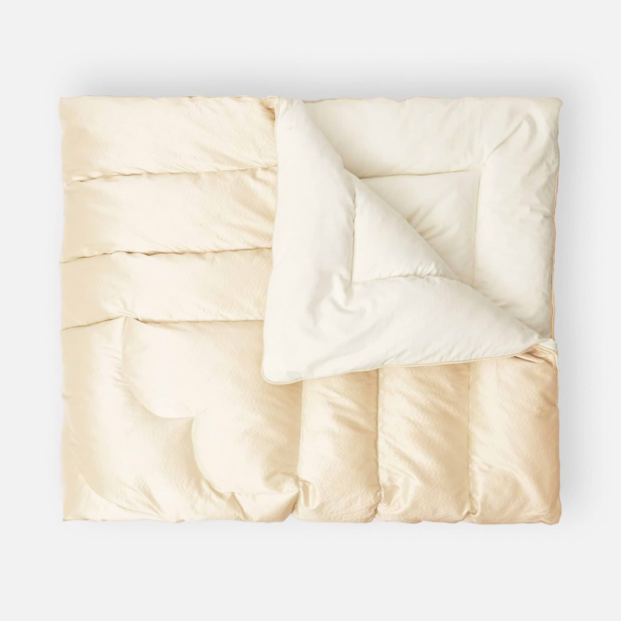 Cream Silk Eiderdown