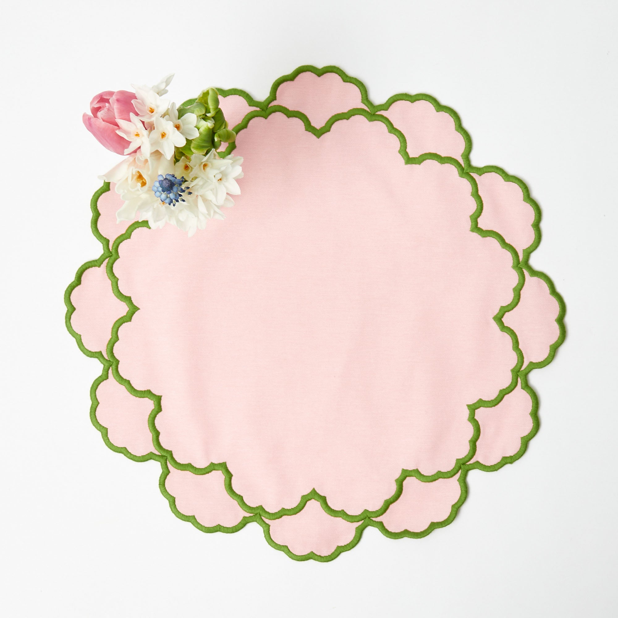 Pink & Green Lily Placemats (Set of 4)