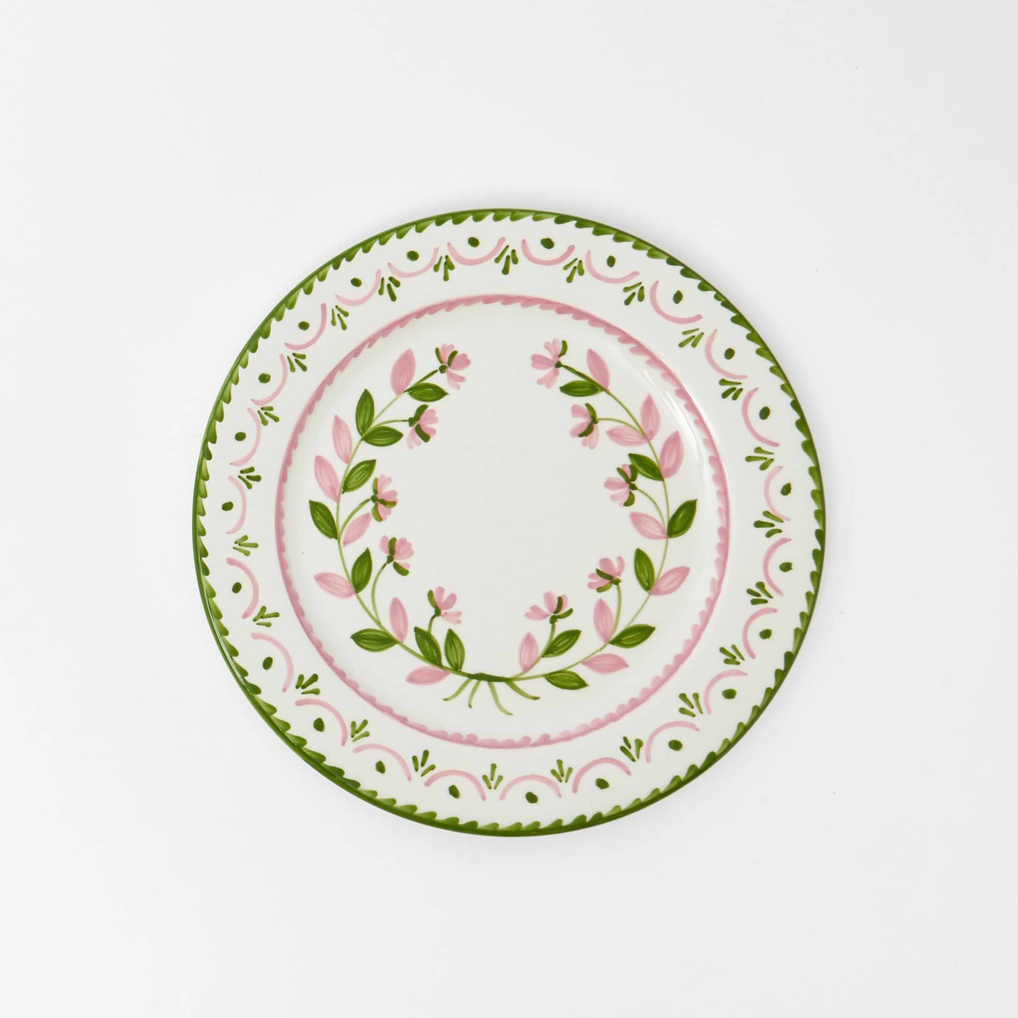 Green & Pink Josephine Garland Starter Plate