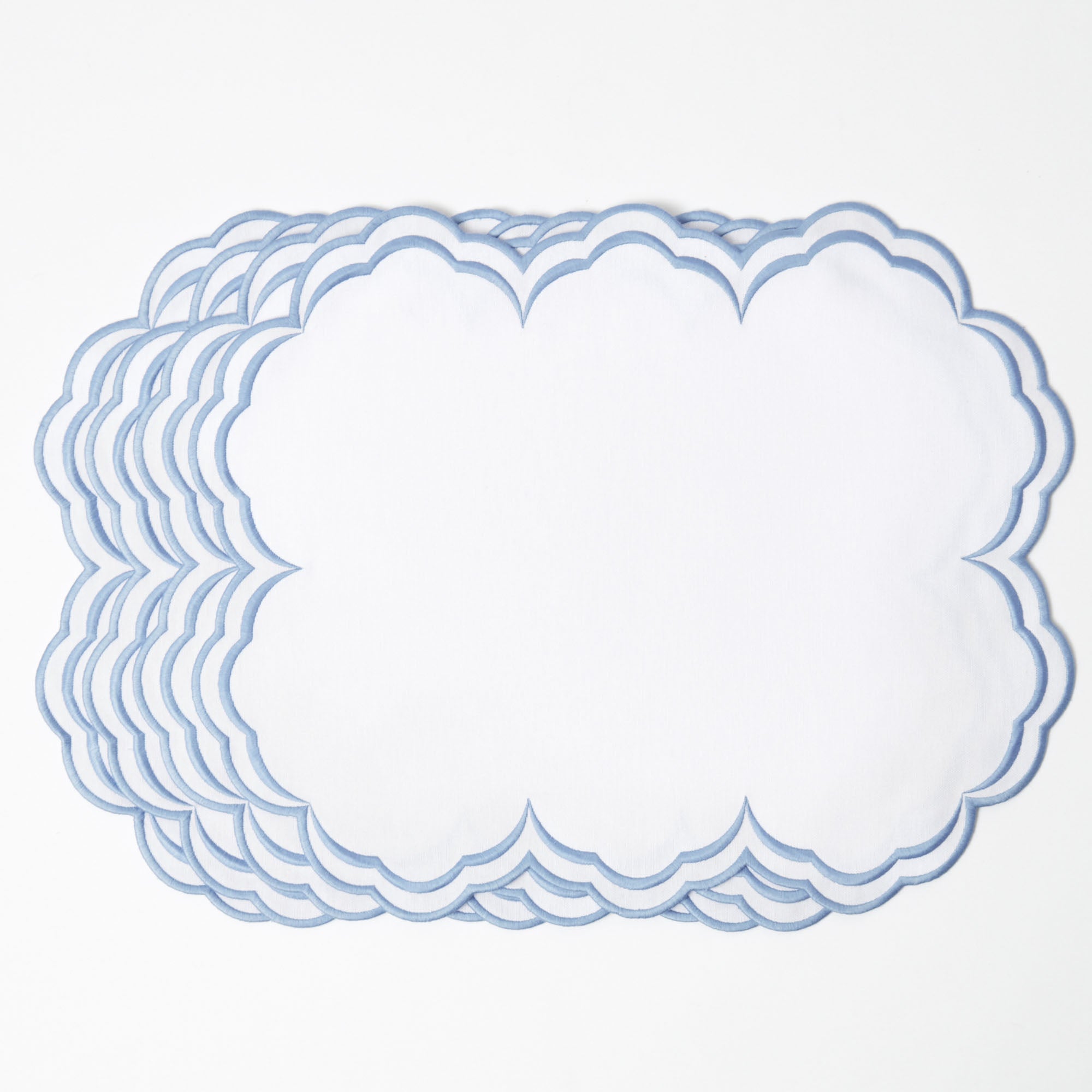White Serena Placemats (Set of 4)