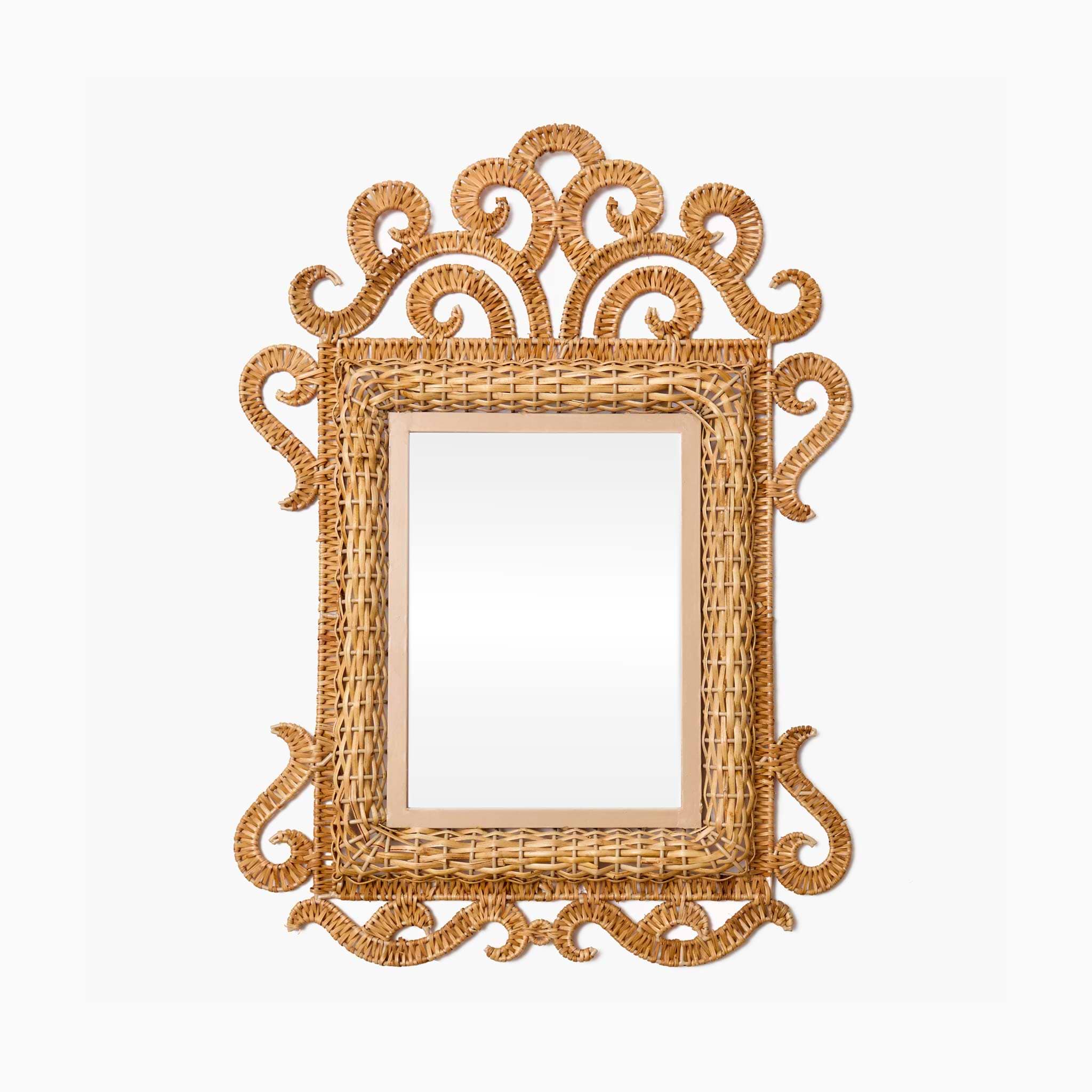 The Small Grand Rattan Mirror