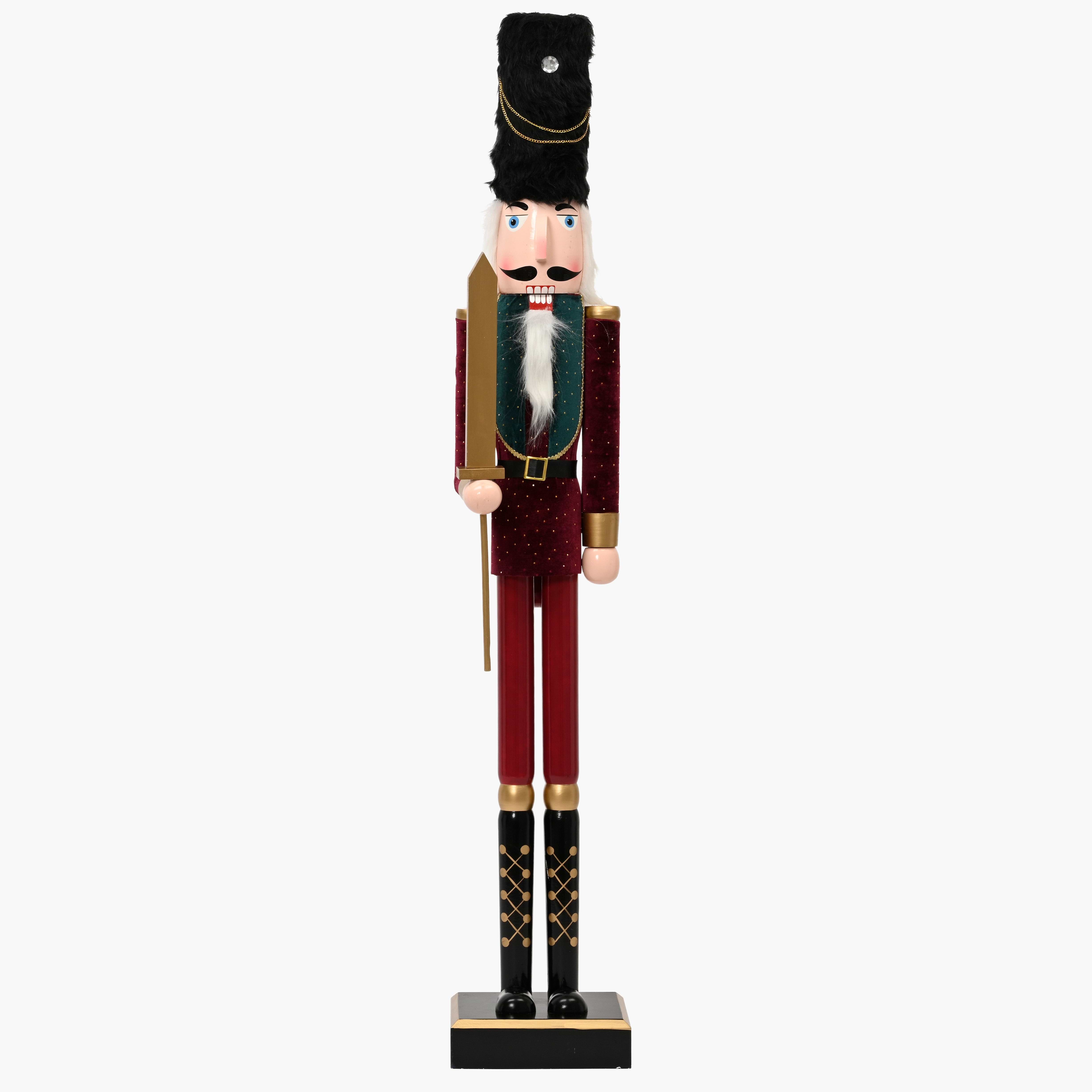 Extra Large Velvet & Gold Nutcracker - 76cm