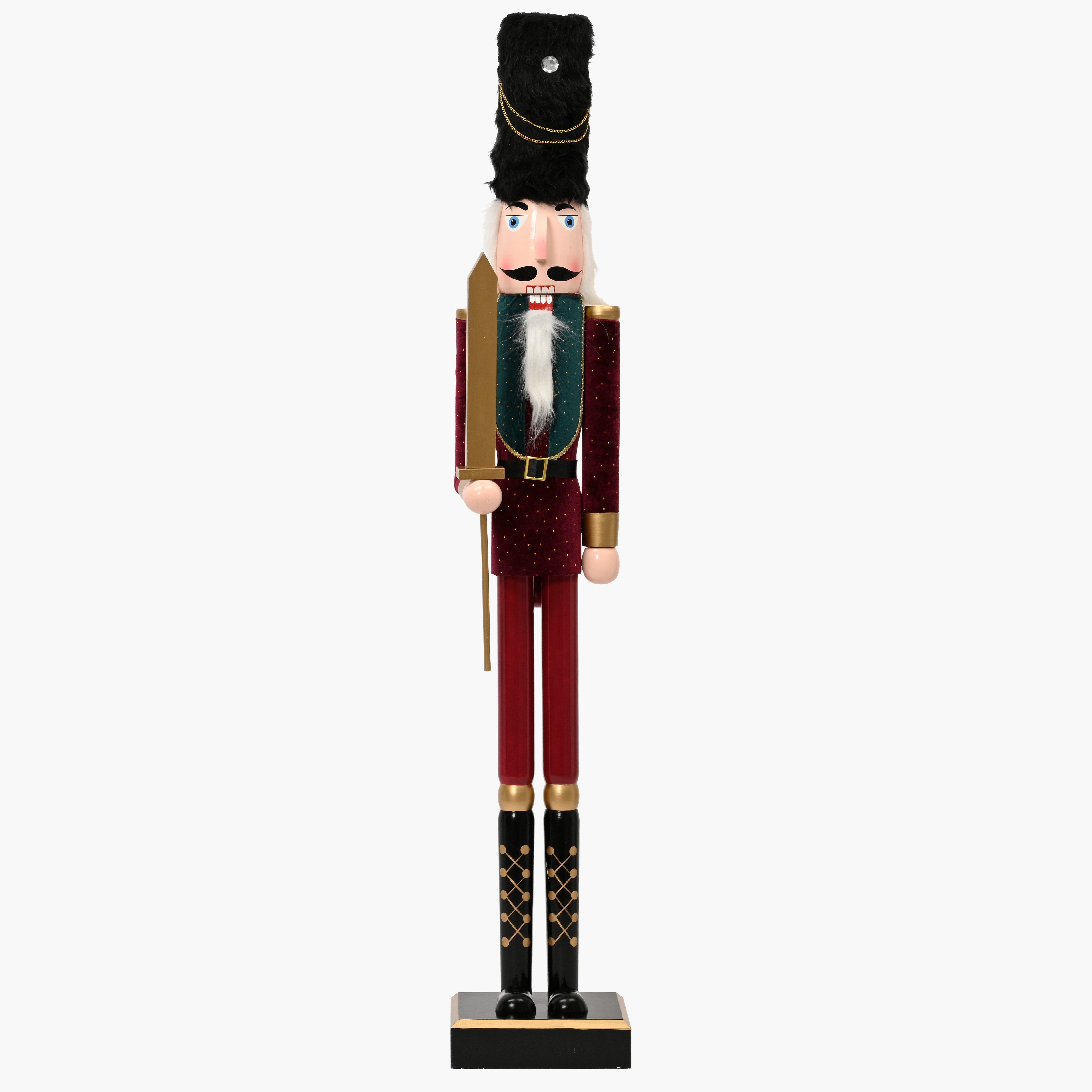 Extra Large Velvet & Gold Nutcracker - 76cm