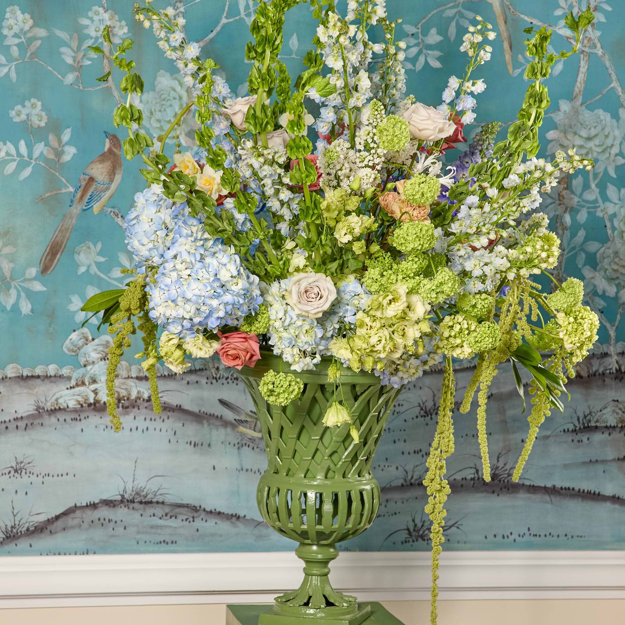 Adelaide Green Lattice Urn
