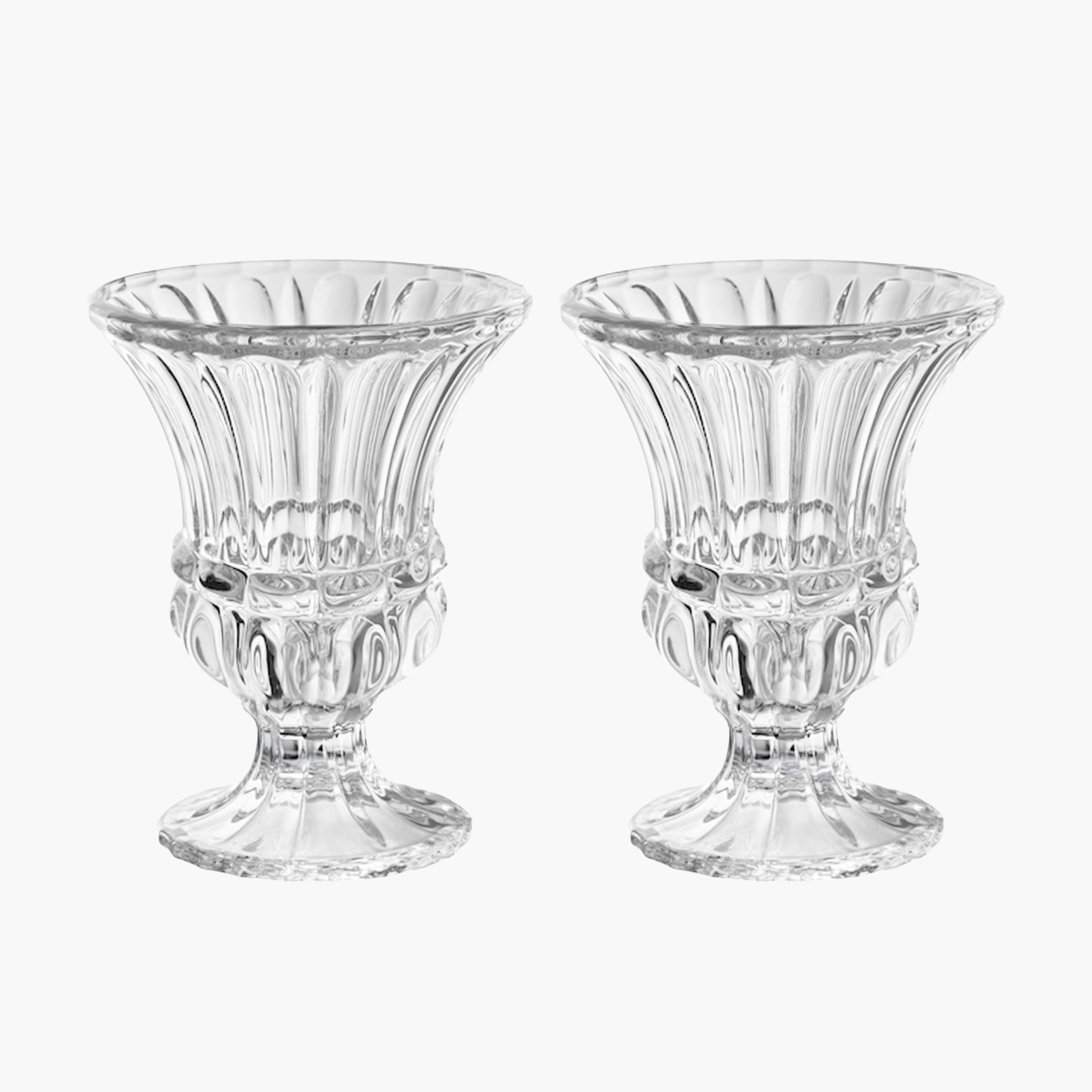 Glass Urn Vase (Pair)