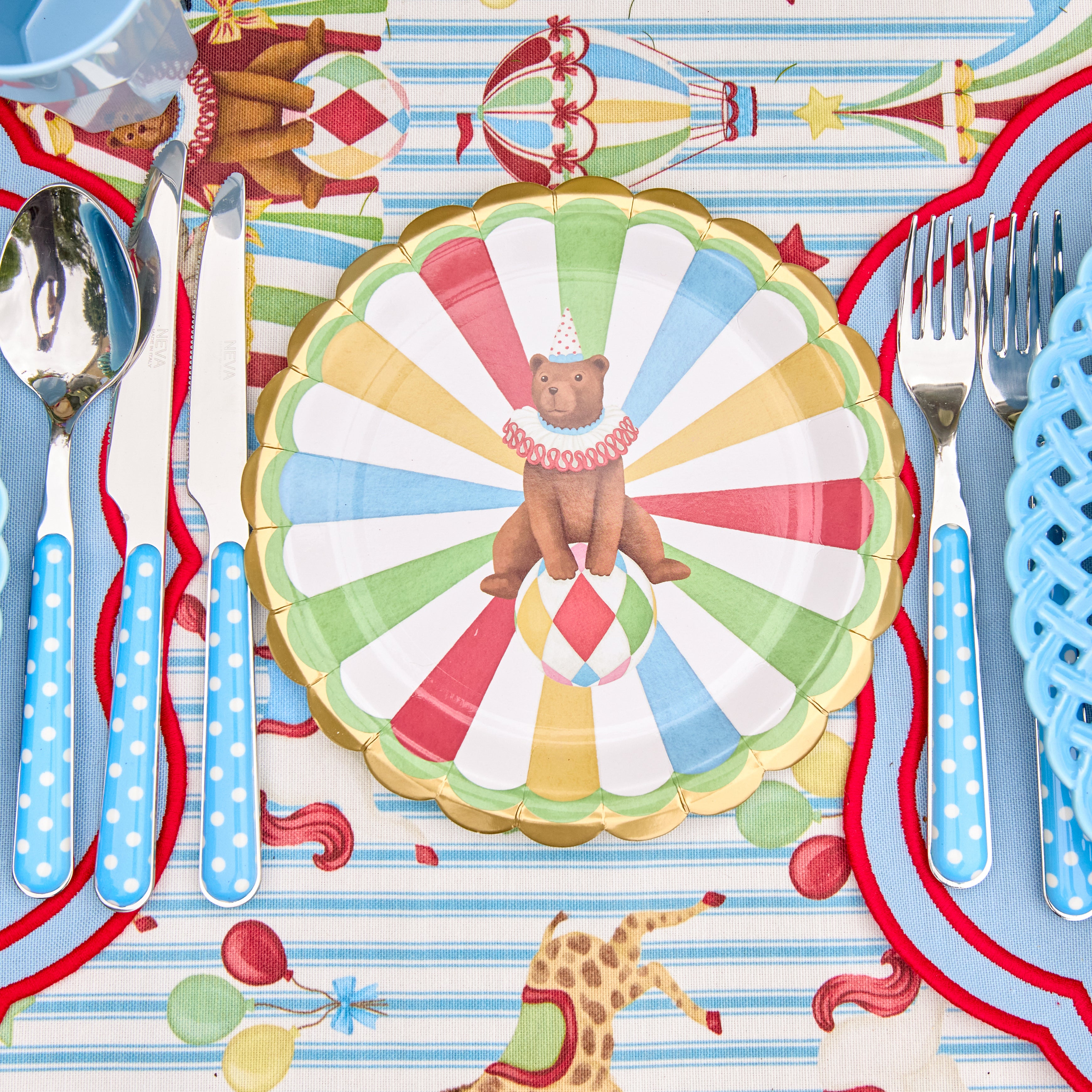 Circus Side Paper Plates (Set of 8)
