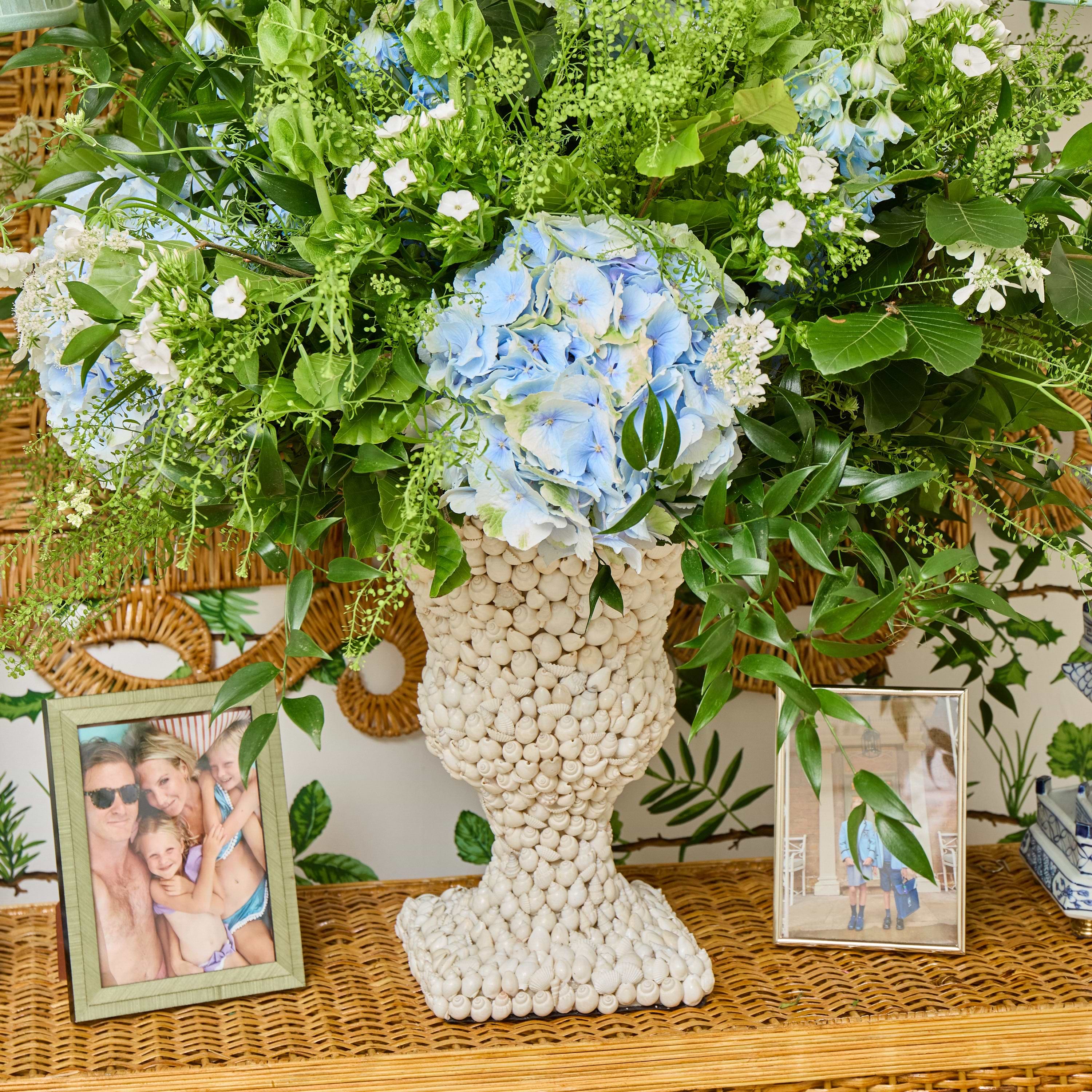 Large Shell Urn Vase