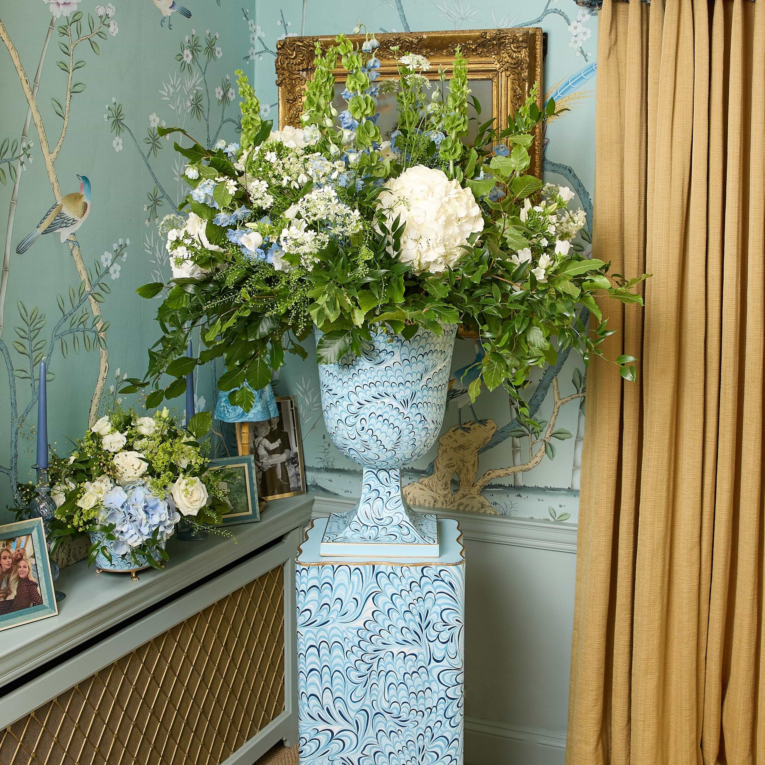 Blue Marble Urn