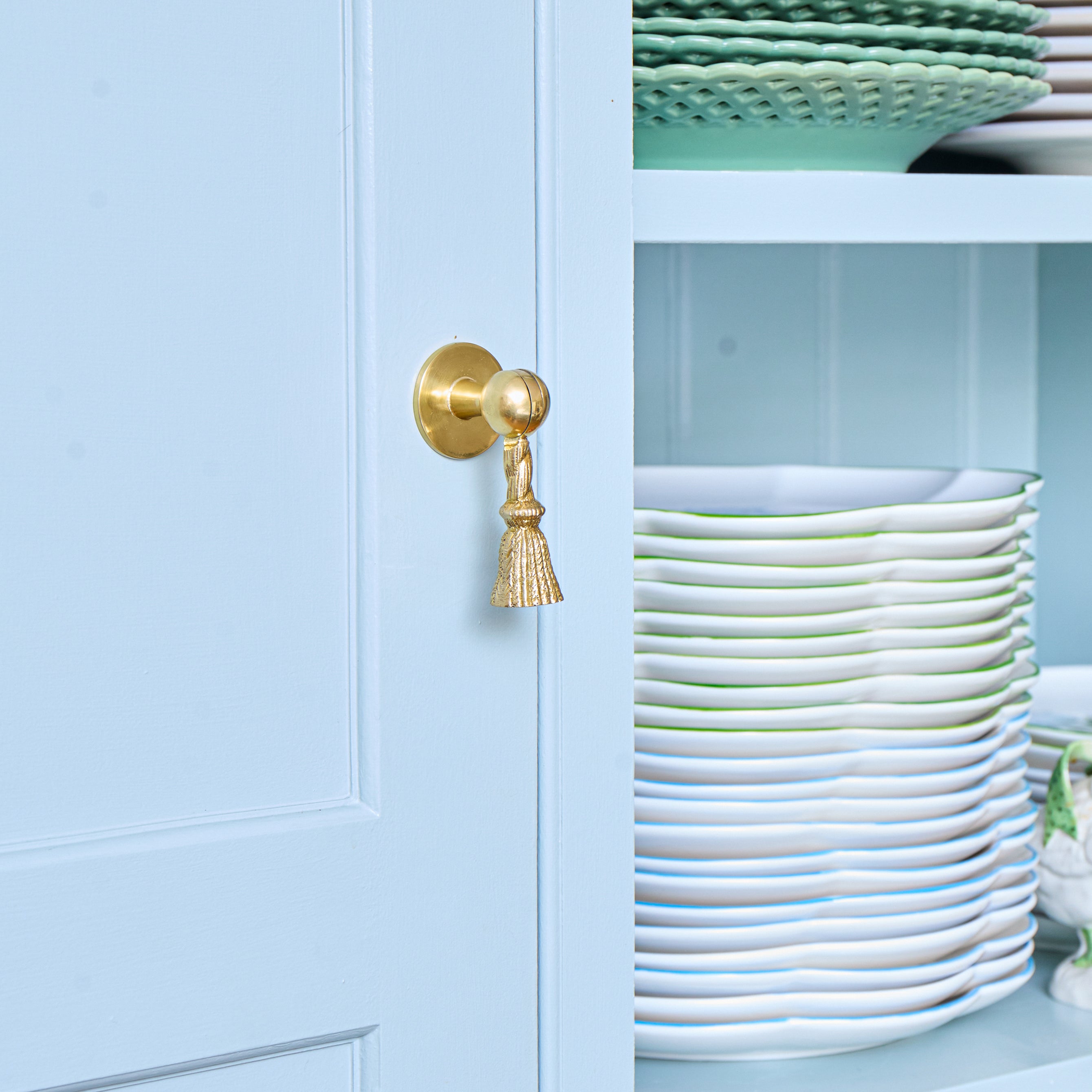 Rope Tassel Brass Knob