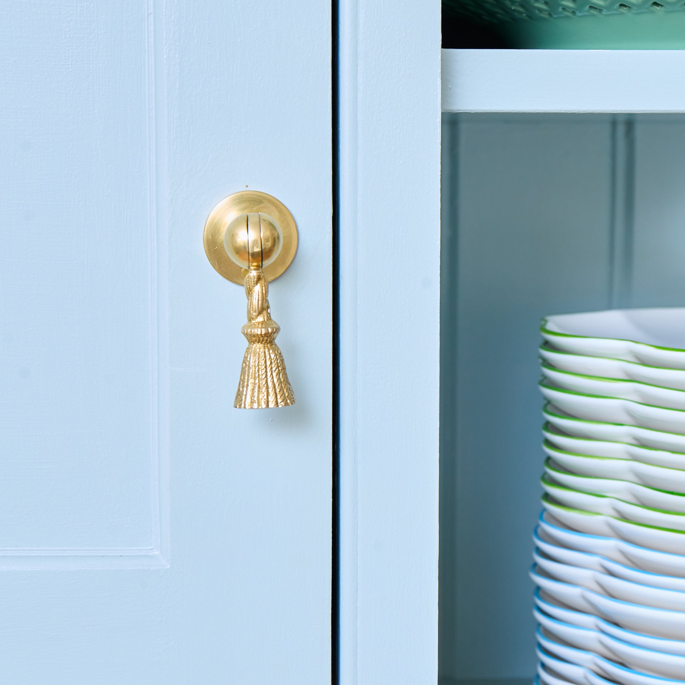 Rope Tassel Brass Knob