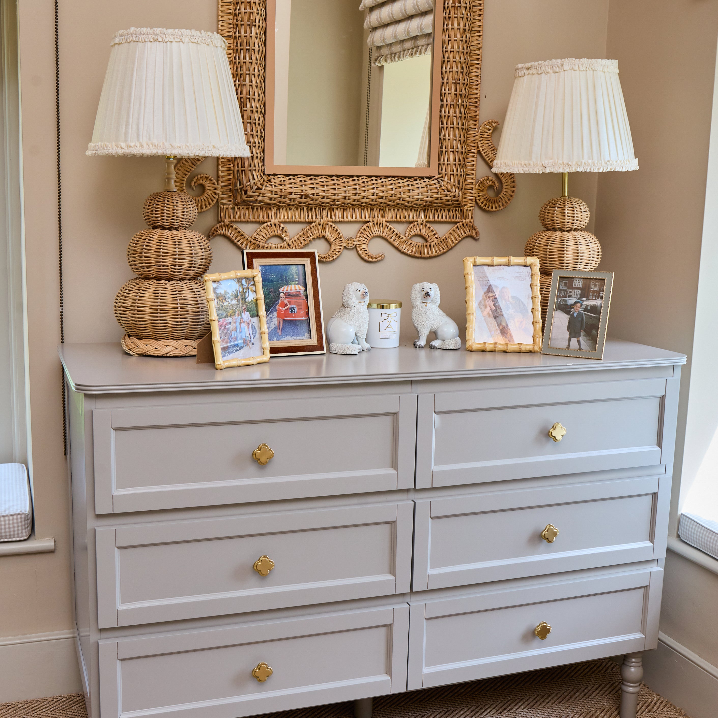 Quatrefoil Brass Knob