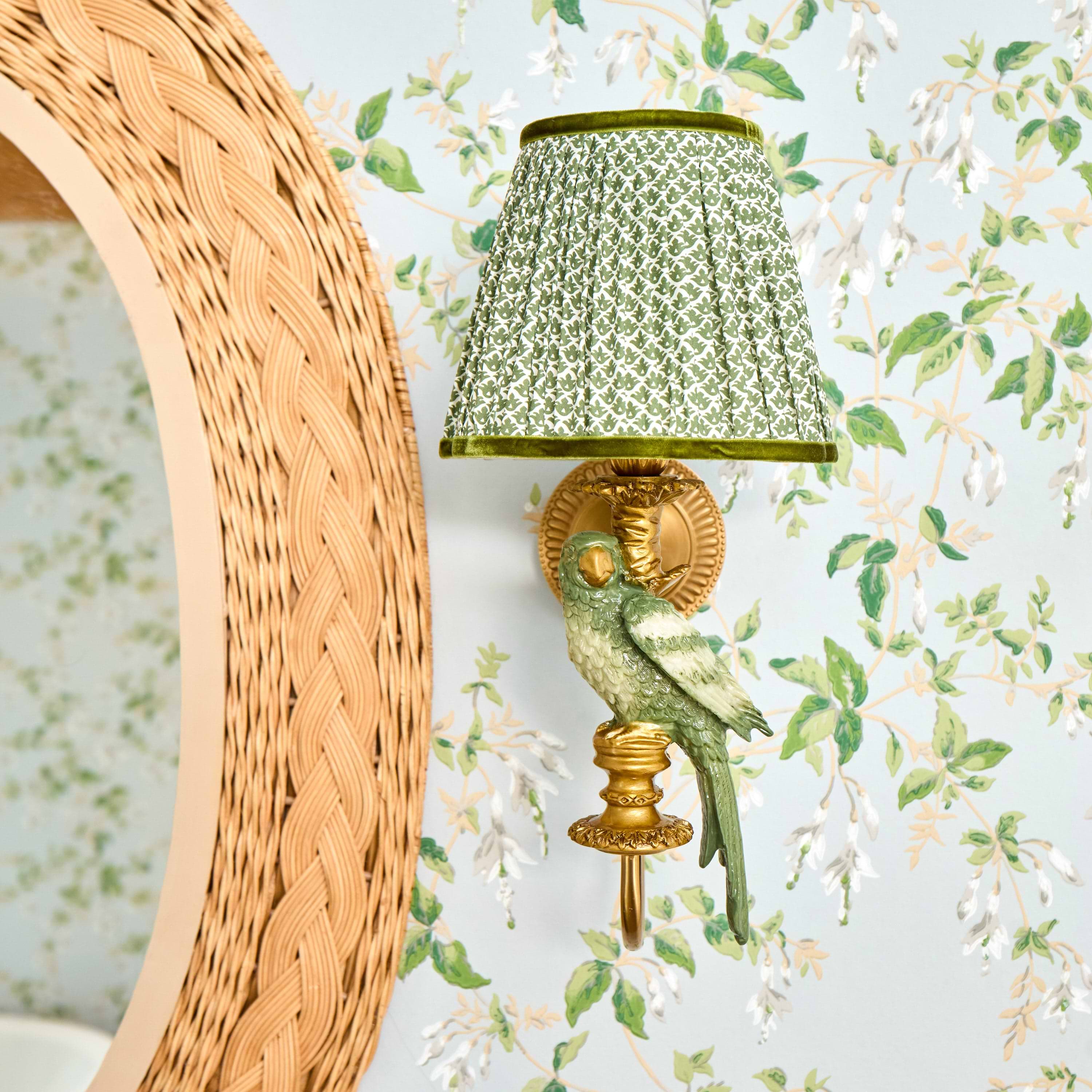 Olive Parrot Rechargeable Wall Light
