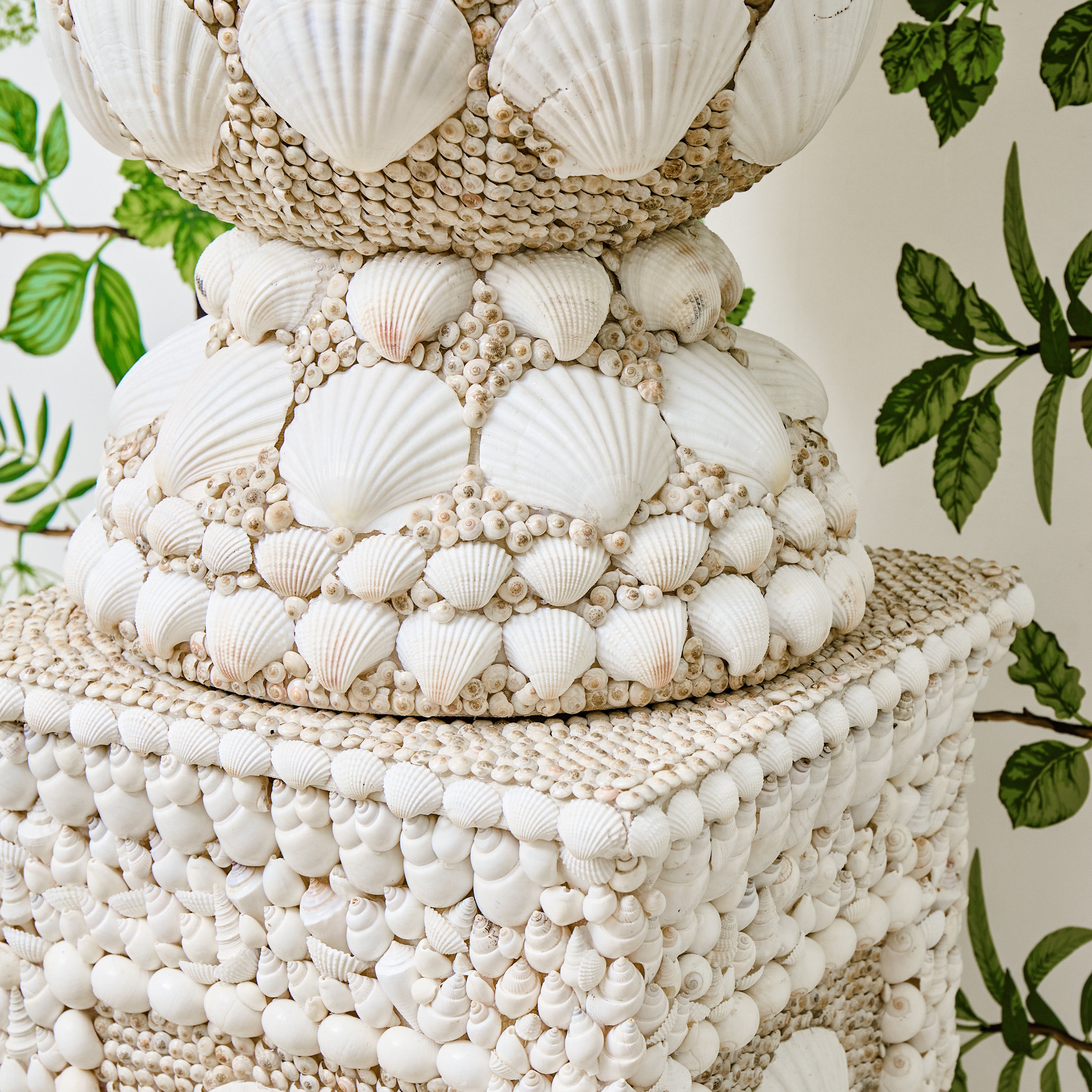 Large Shell Urn Vase