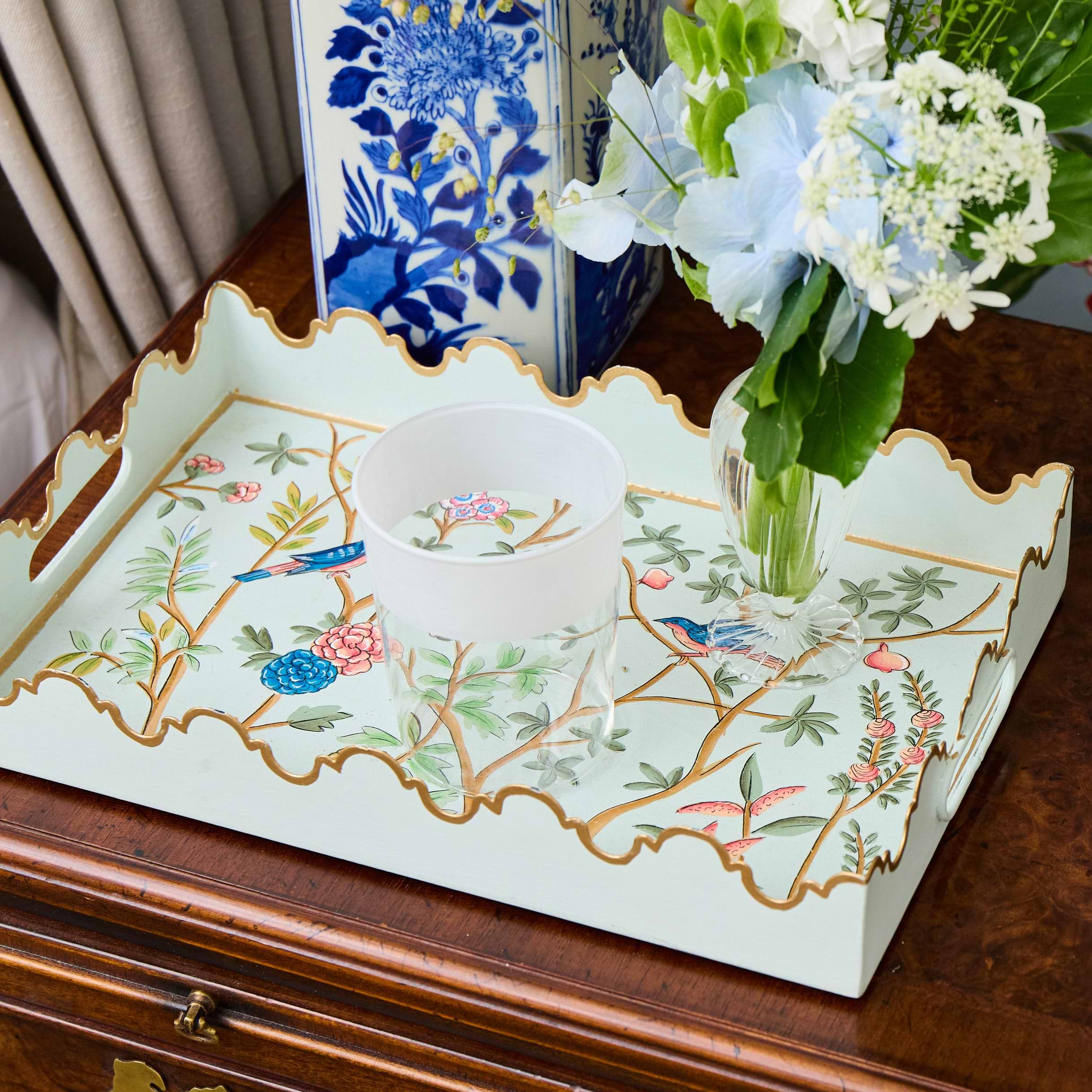 Small  Chinoiserie Tole Tray