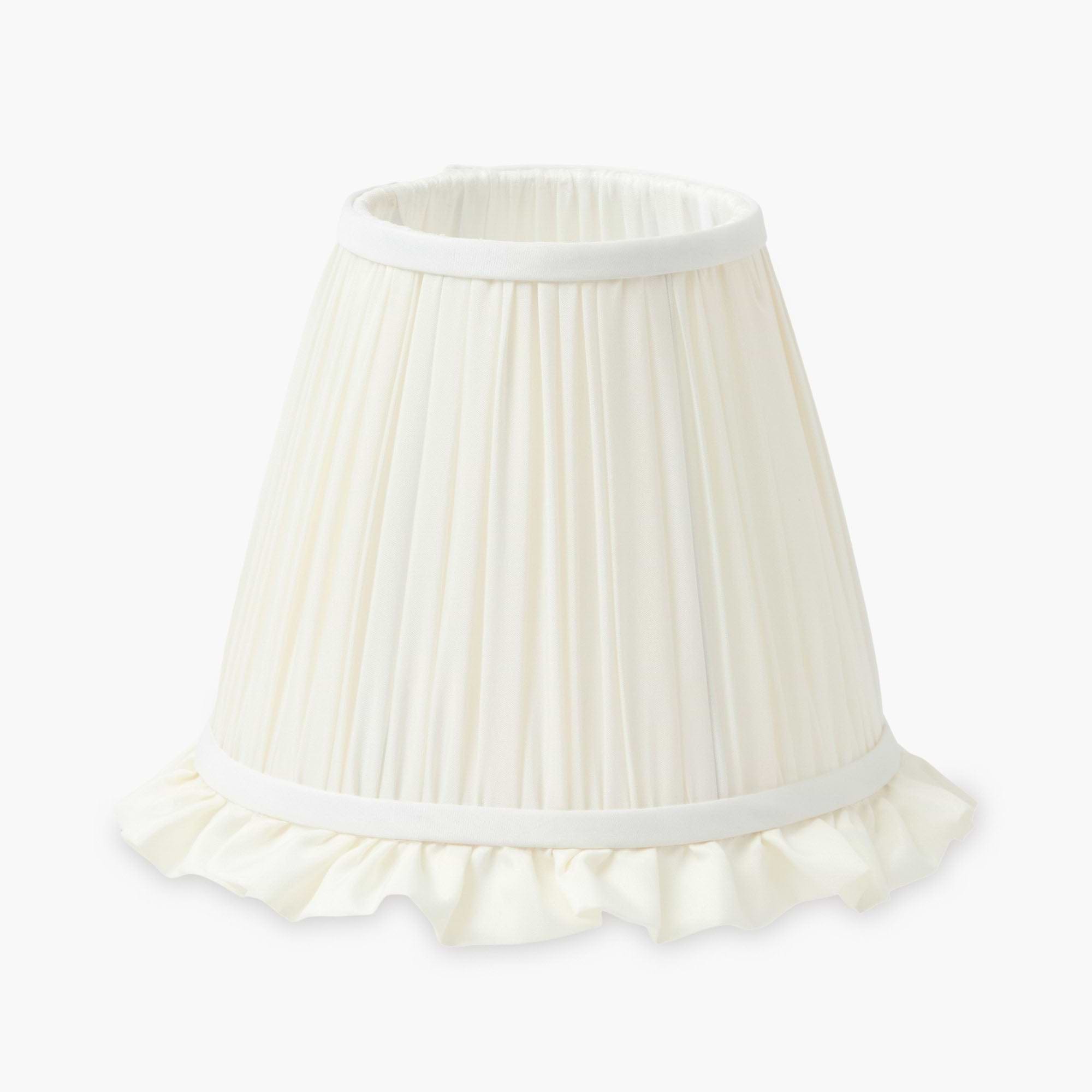 Cream Ruffle Lampshade (18cm)