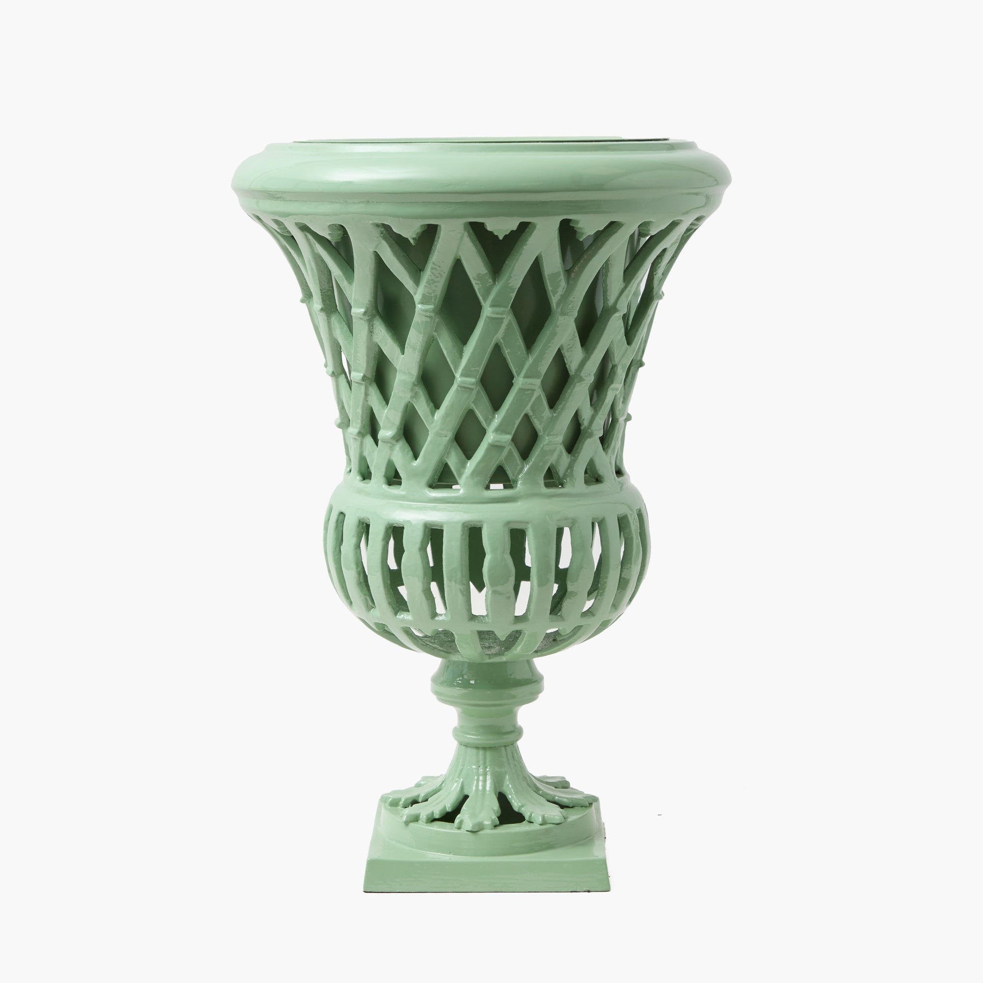 Adelaide Soft Green Lattice Urn
