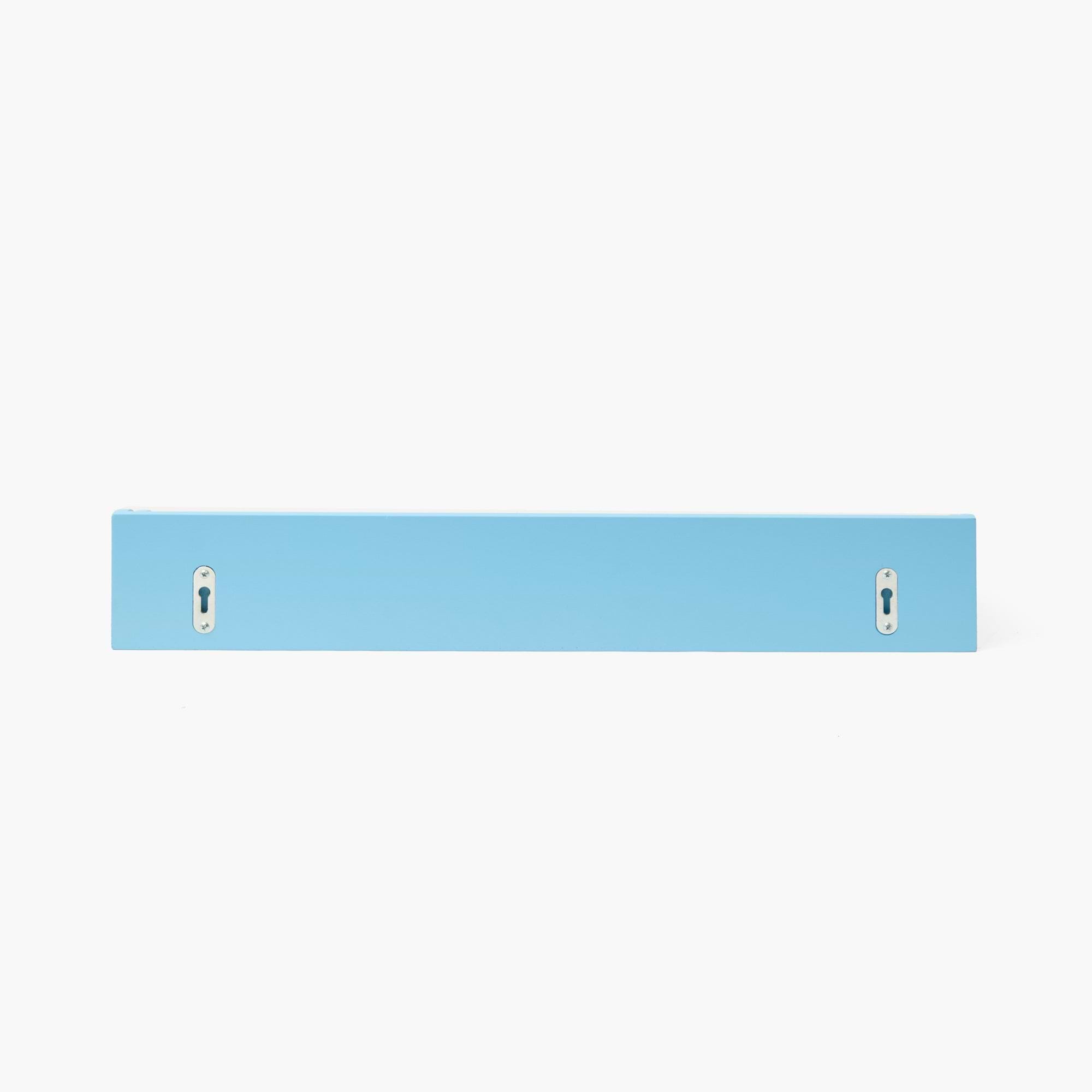Soft Blue Scalloped Lacquer Shelf