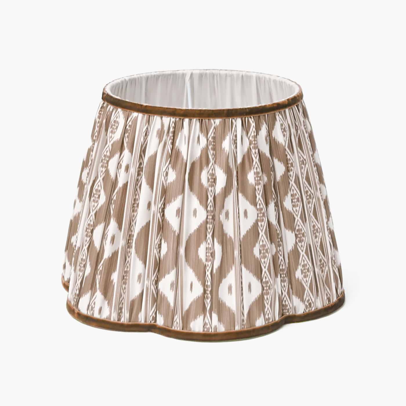 Chocolate Ikat Lampshade (30cm)