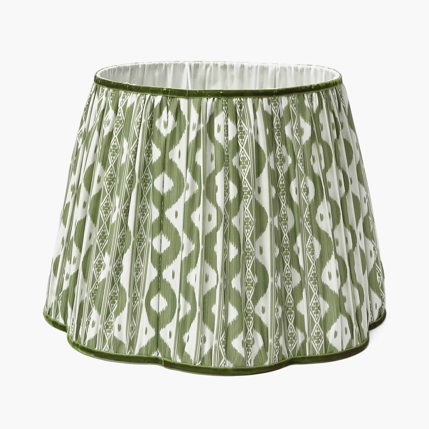 Olive Ikat Lampshade (40cm)