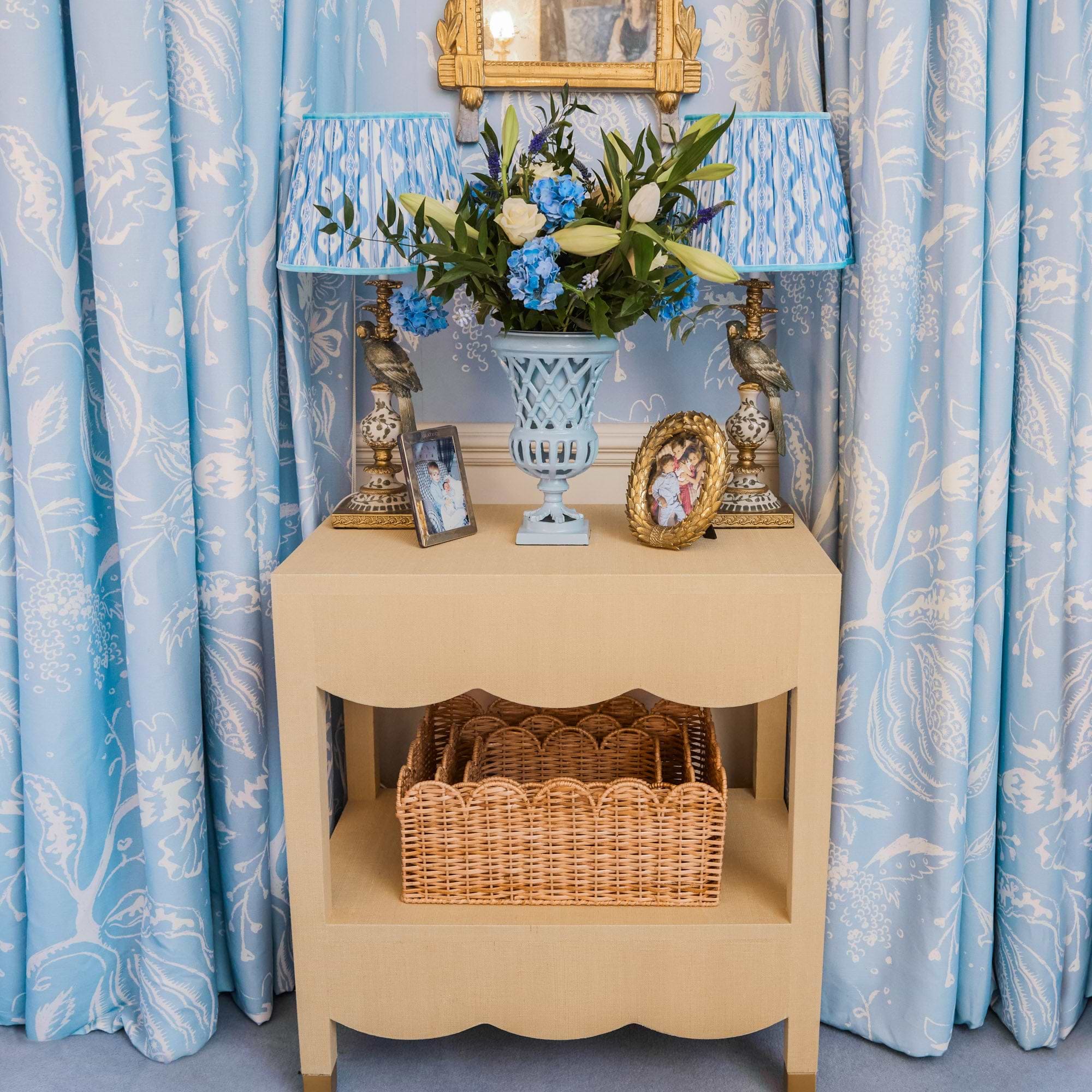 Grasscloth Table