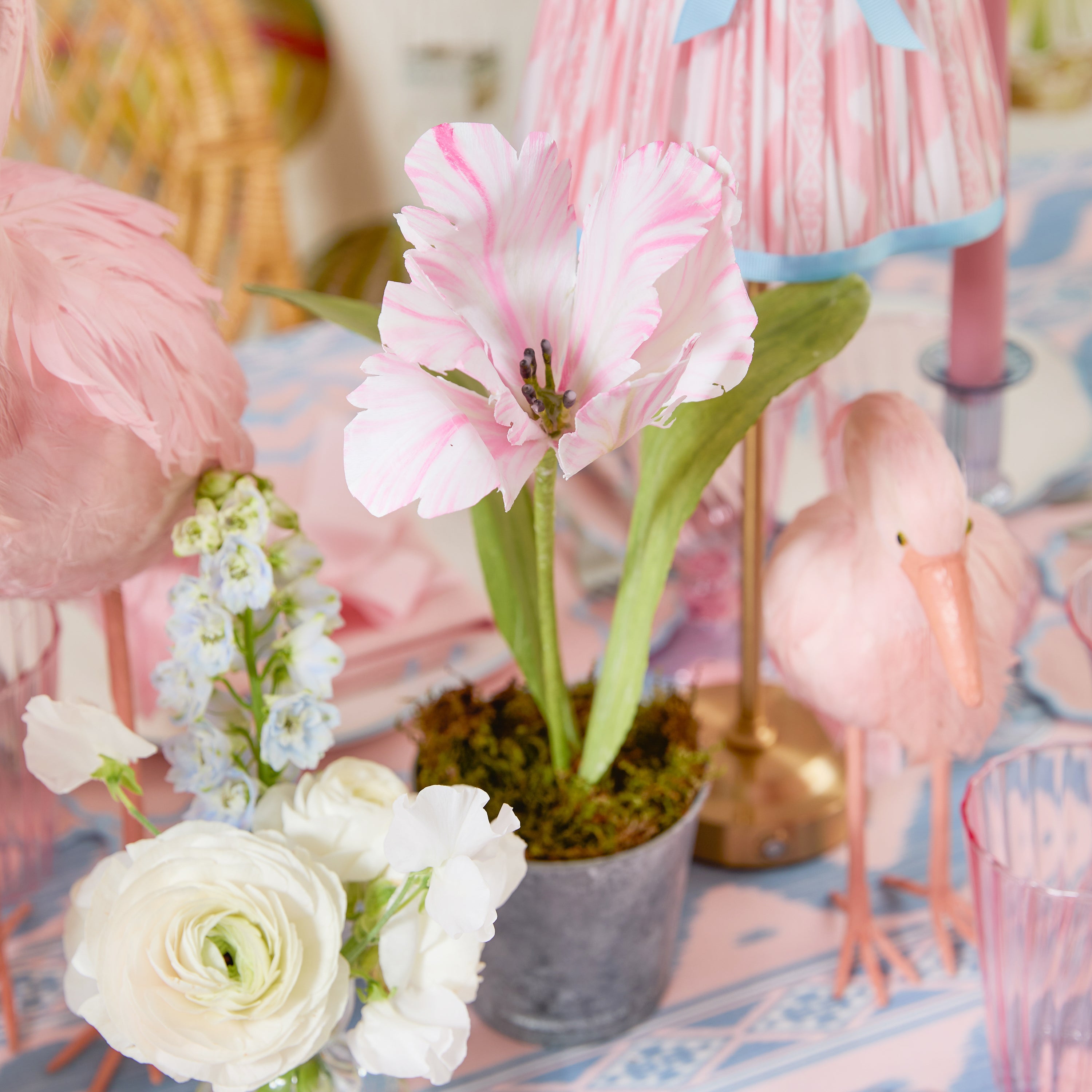 Pink Handpainted Tulip