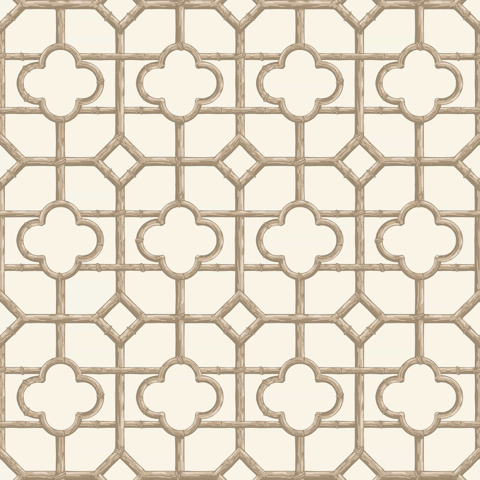 Putty Shaded Bamboo Wallpaper