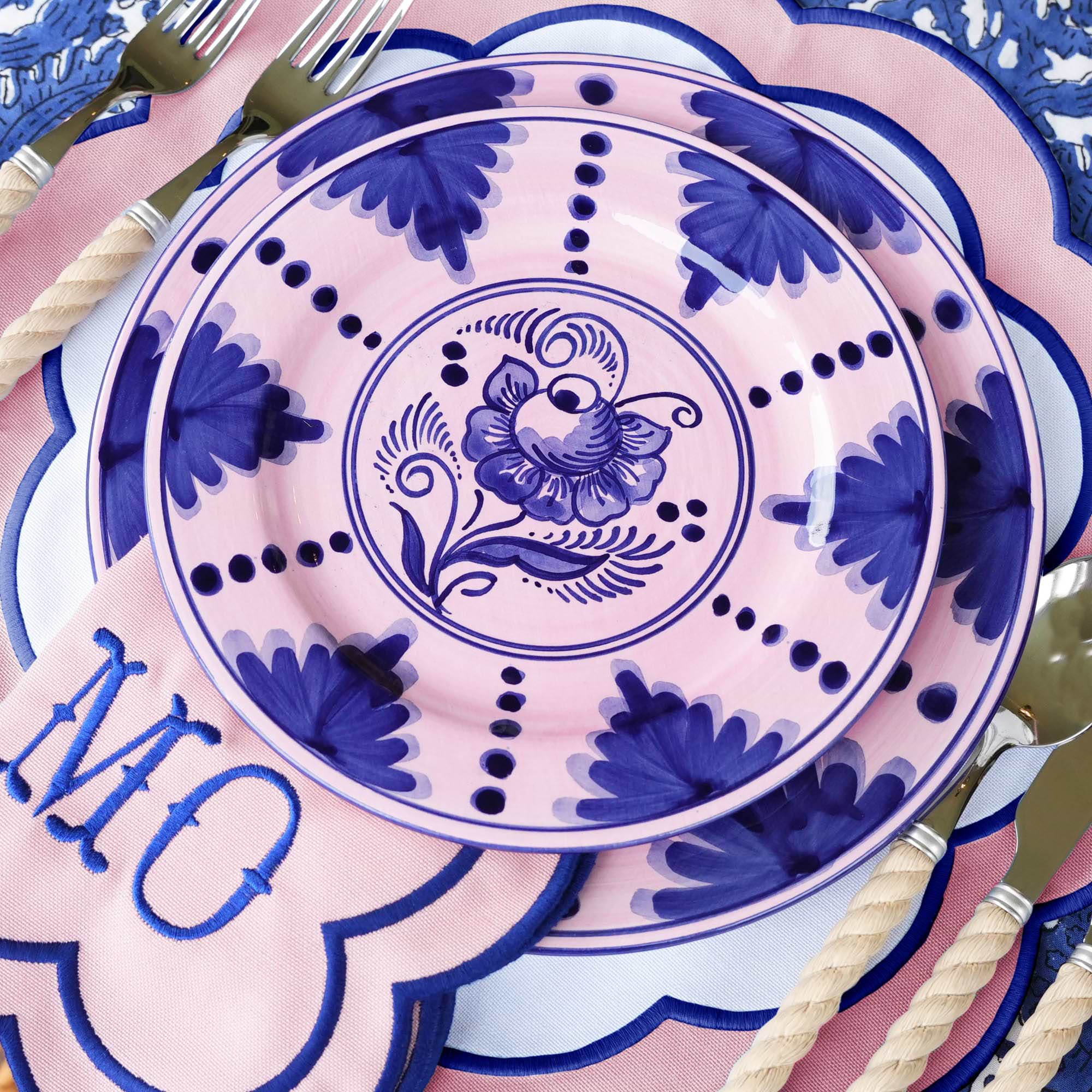 Sofia Pink Appliqué Placemats (Set of 4)