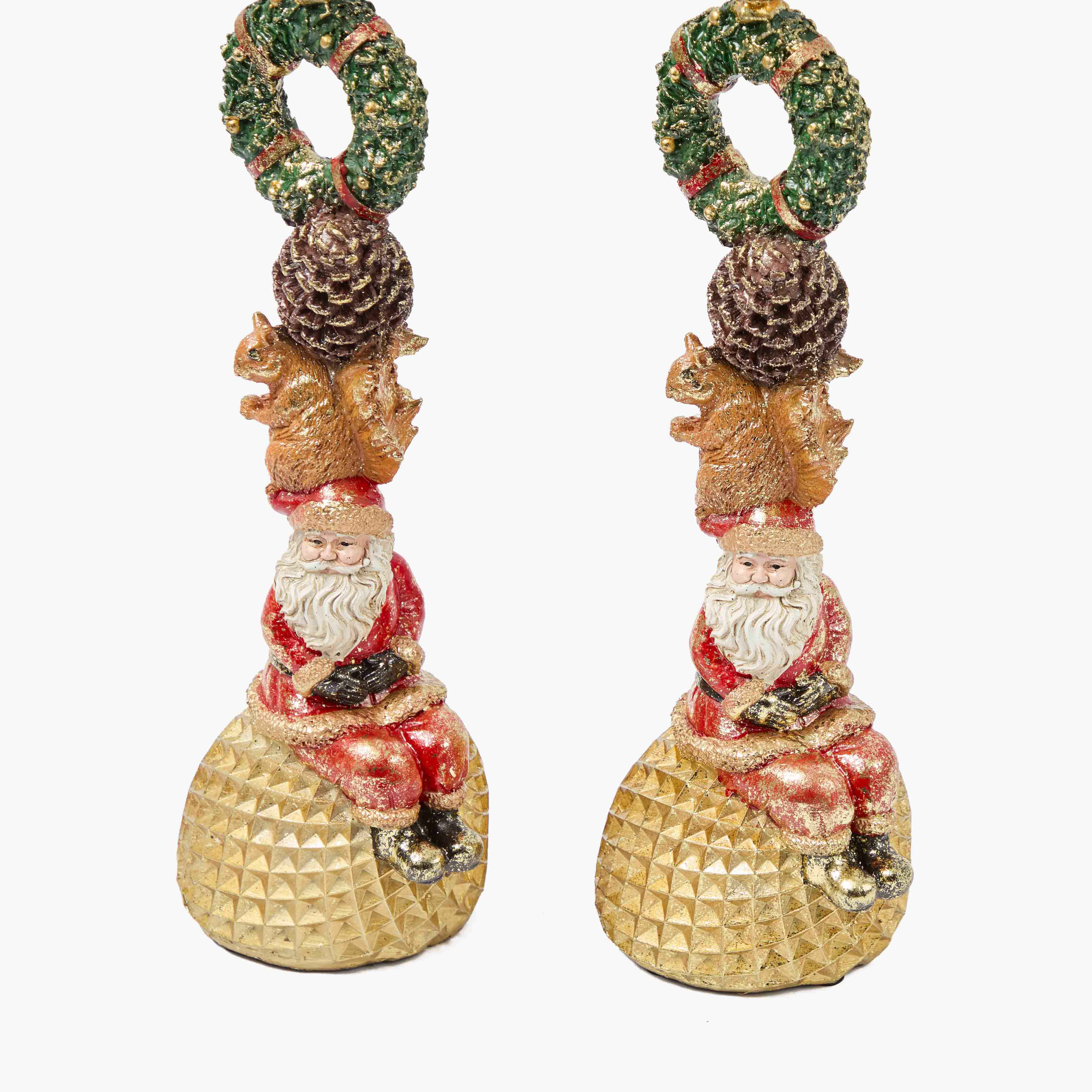 Joyous Festive Candle Holders (Pair)
