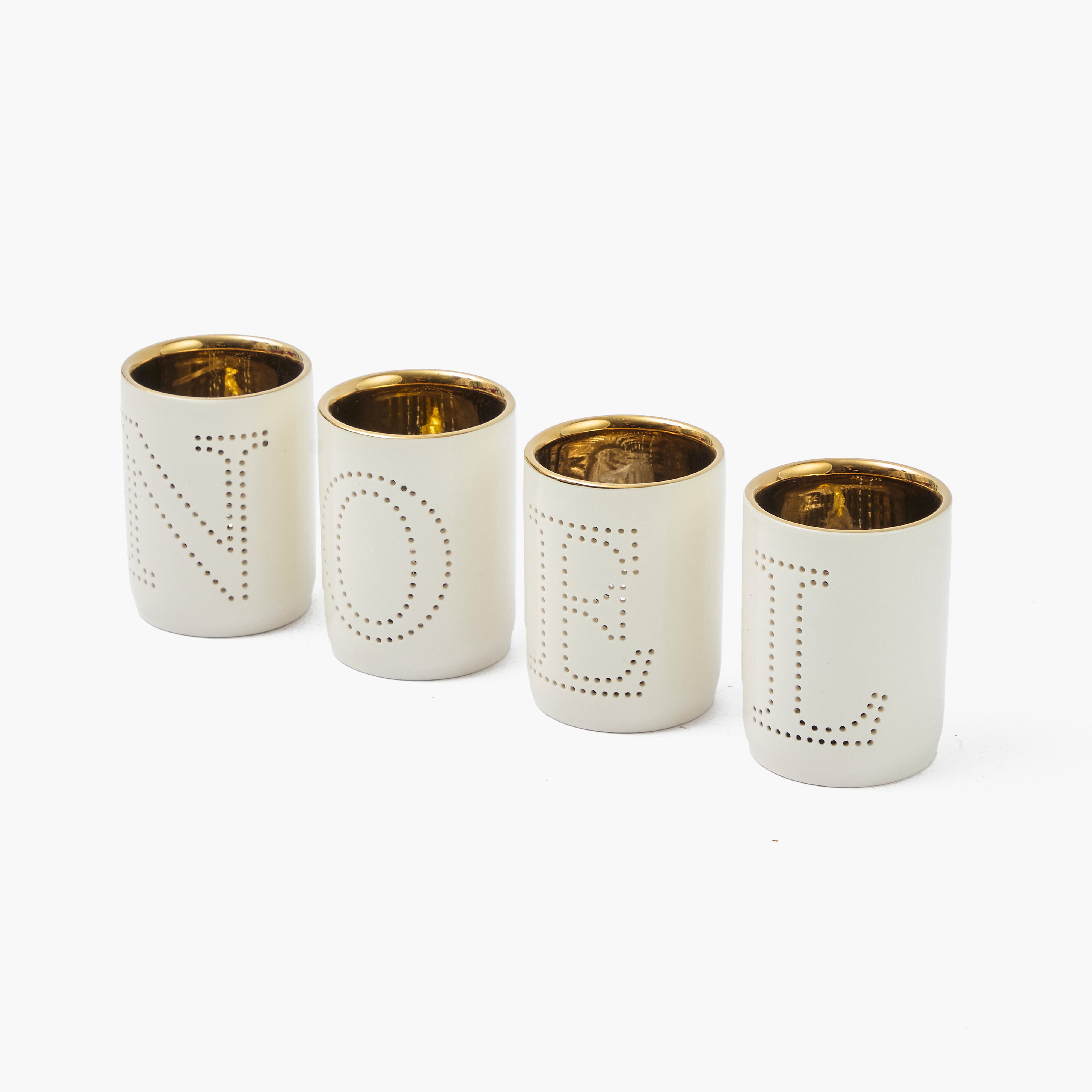 NOEL Tea Light Holder (4 Pieces)
