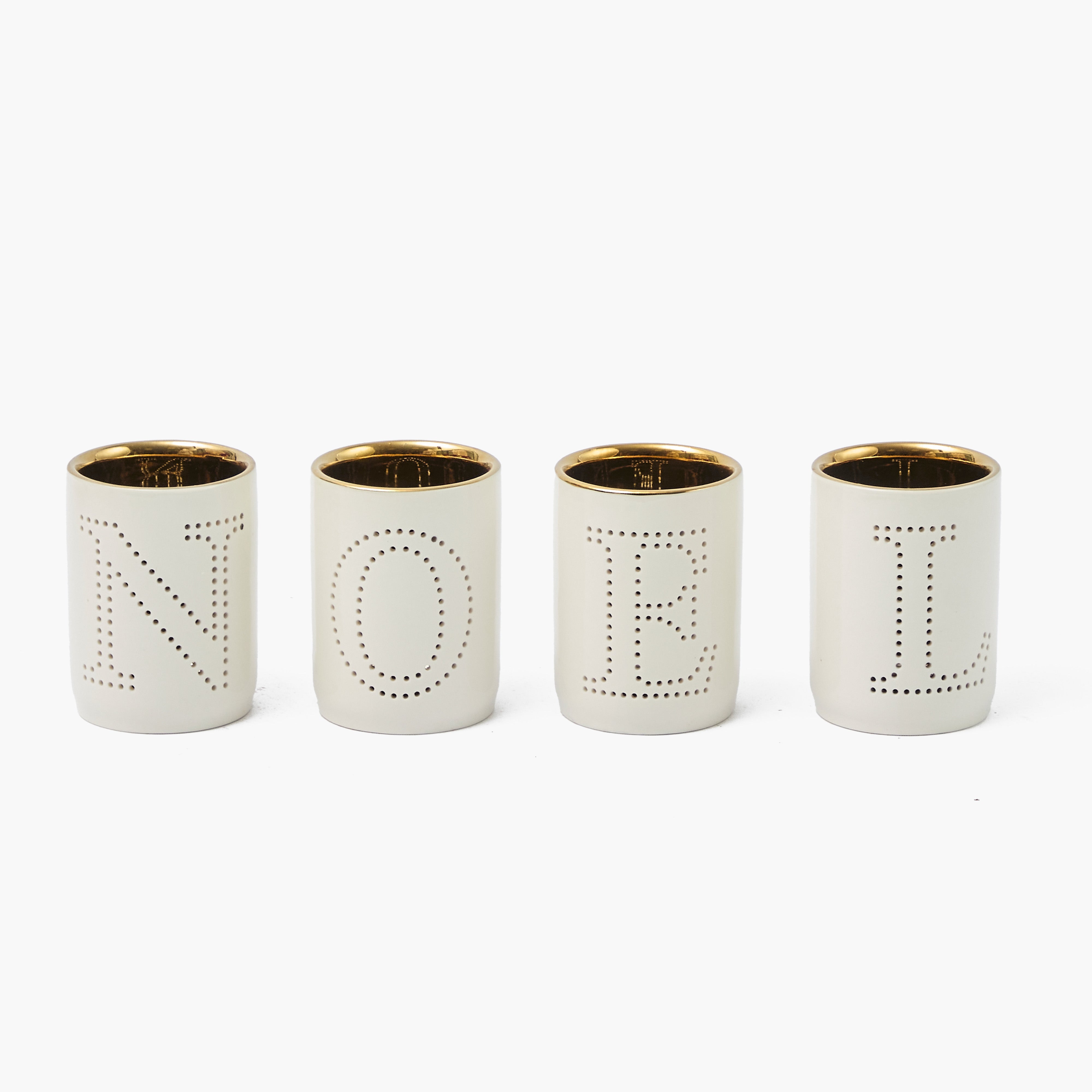 NOEL Tea Light Holder (4 Pieces)