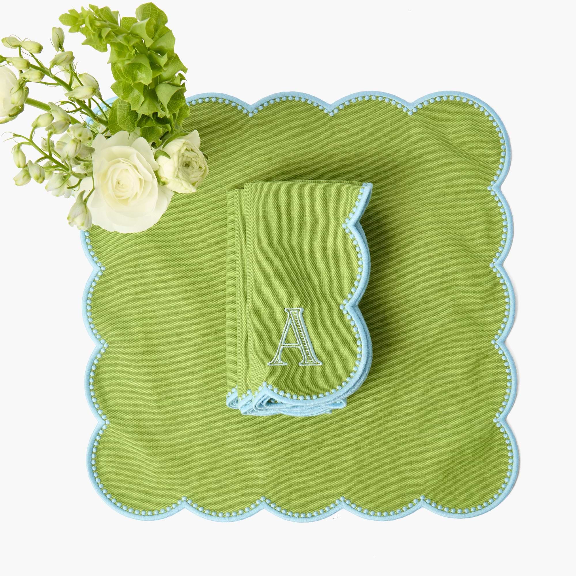 Green & Blue Bettina Napkins (Set of 4)