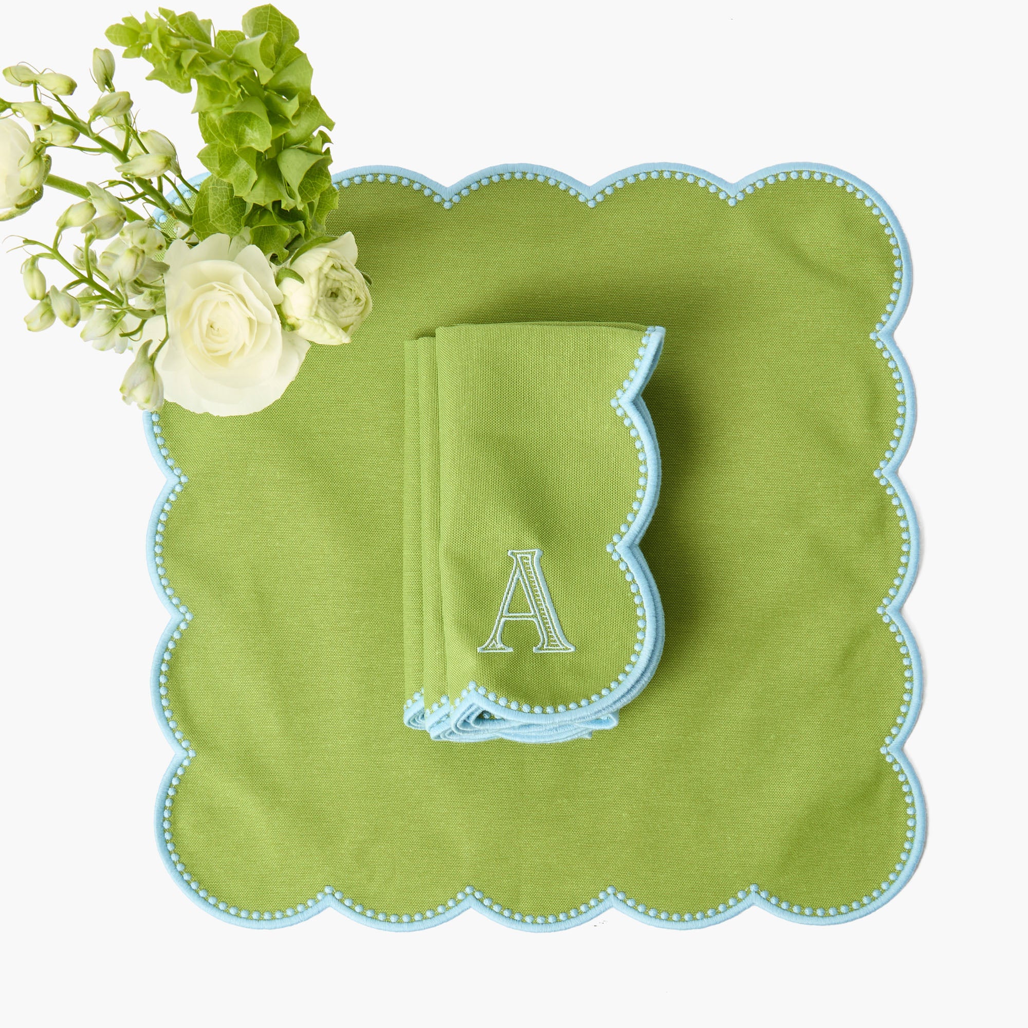 Green & Blue Bettina Napkins (Set of 4)