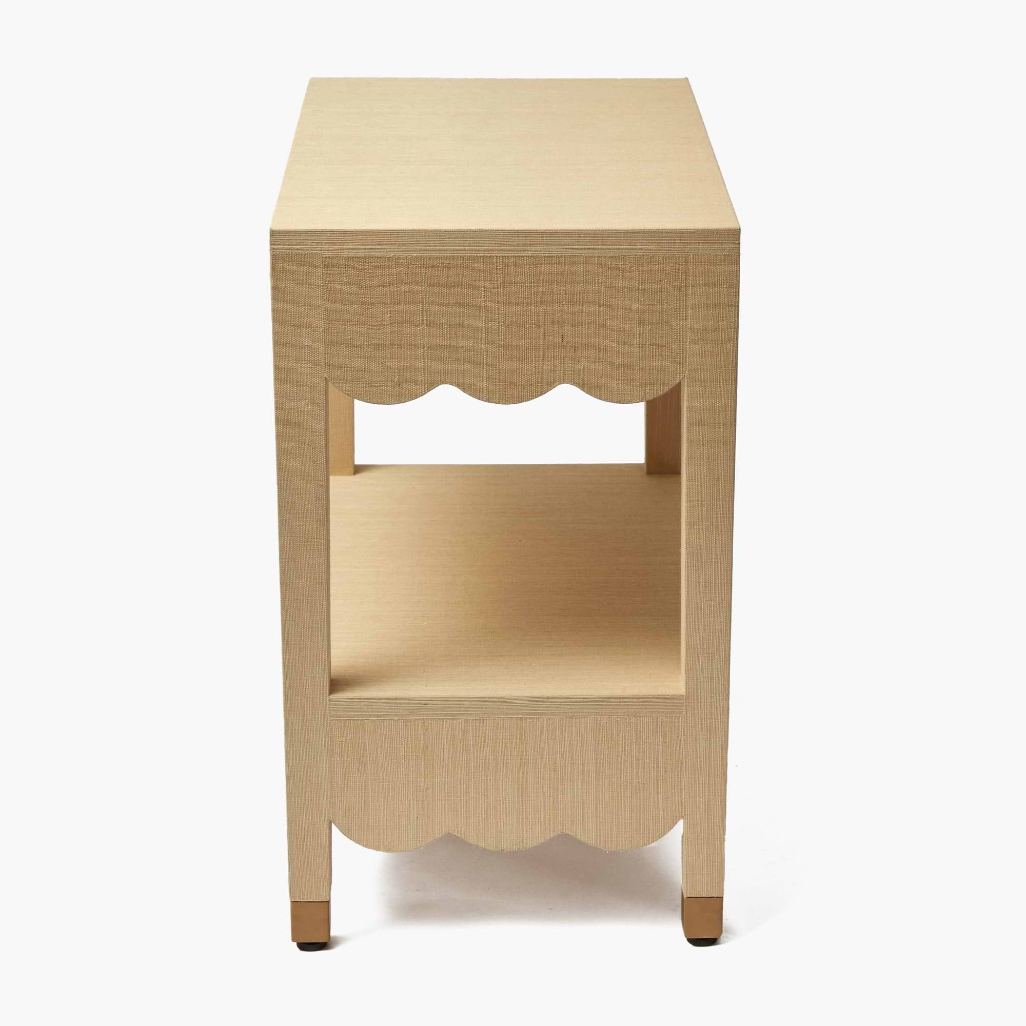 Grasscloth Console Table