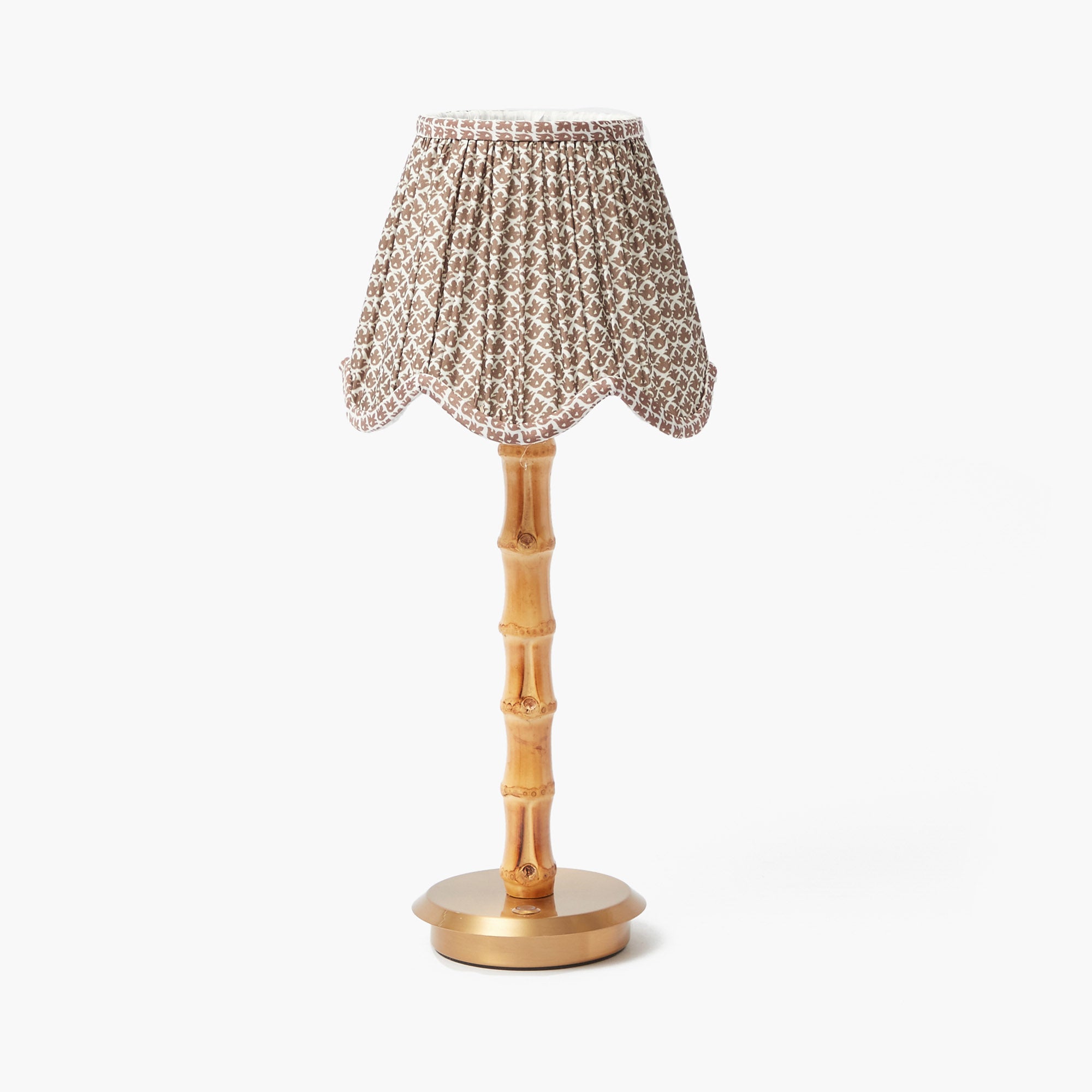 Chocolate Lotus Deep Scalloped Lampshade (18cm)