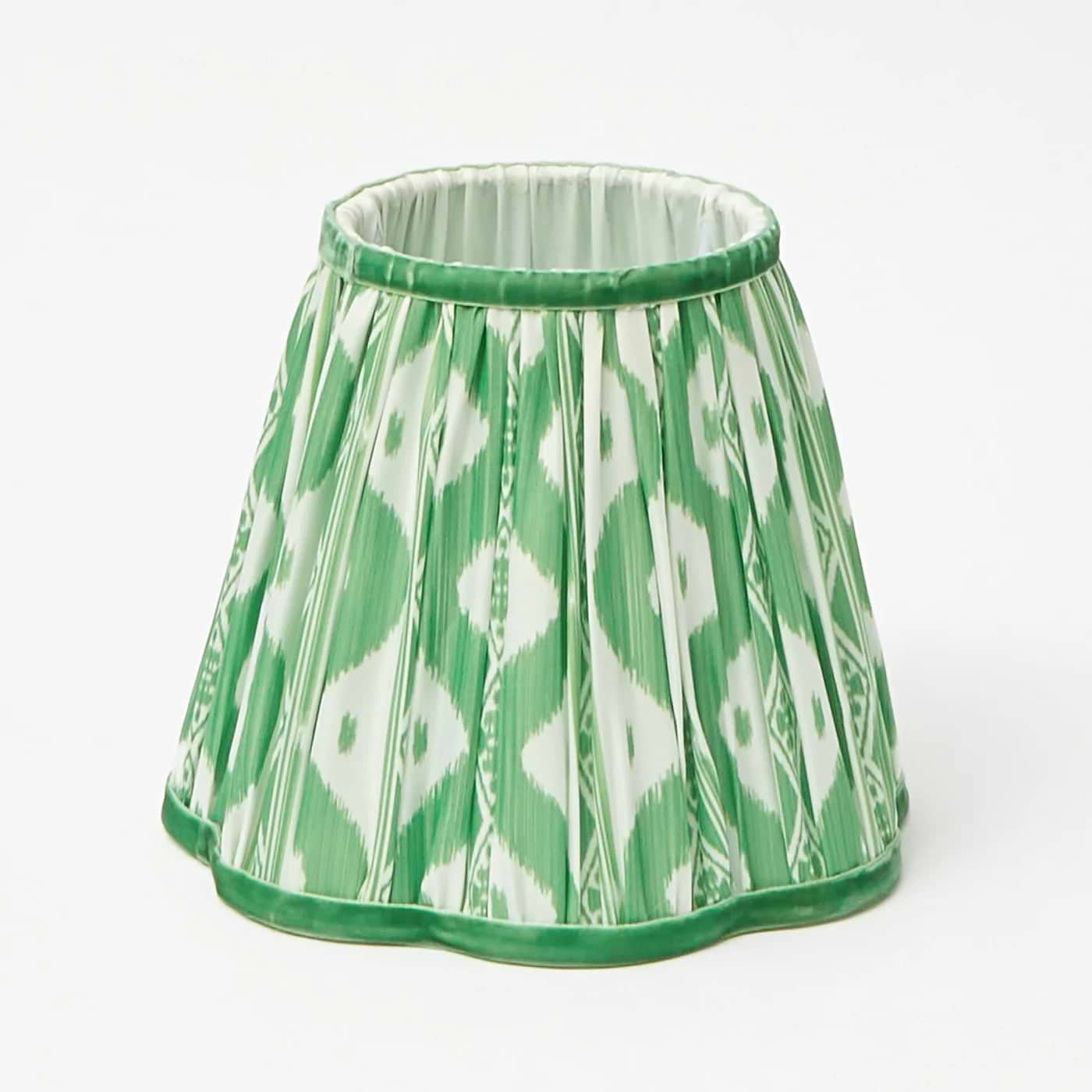 Easter Bunny Rechargeable Lamp with Green Ikat Shade (18cm)