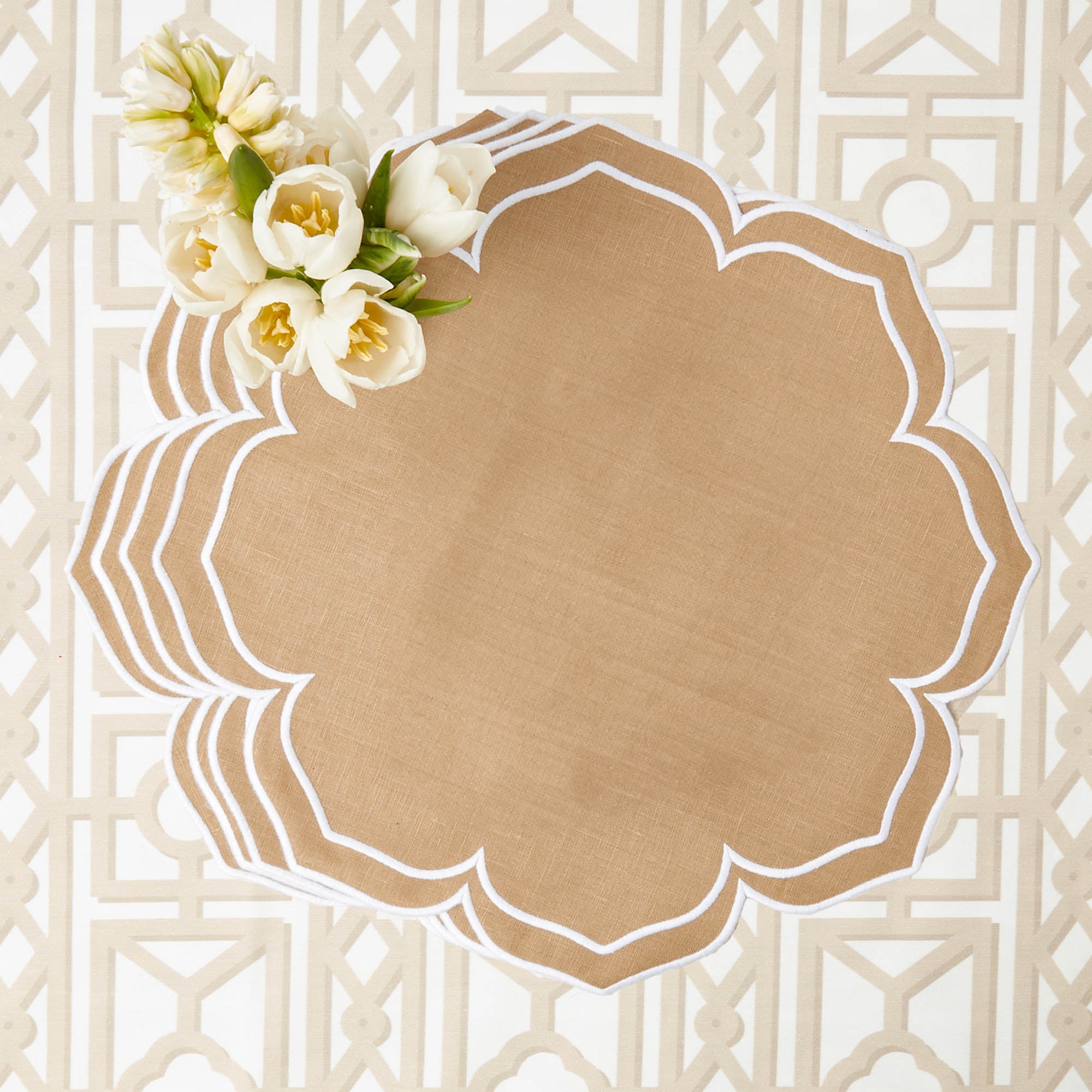 Sand Fleur Placemats (Set of 4)